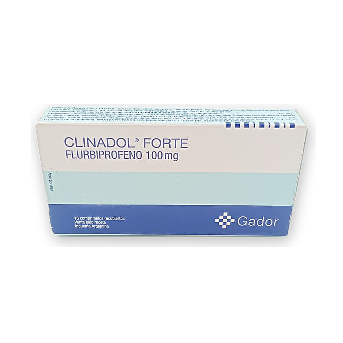Clinadol forte comp. rec. caja x 16