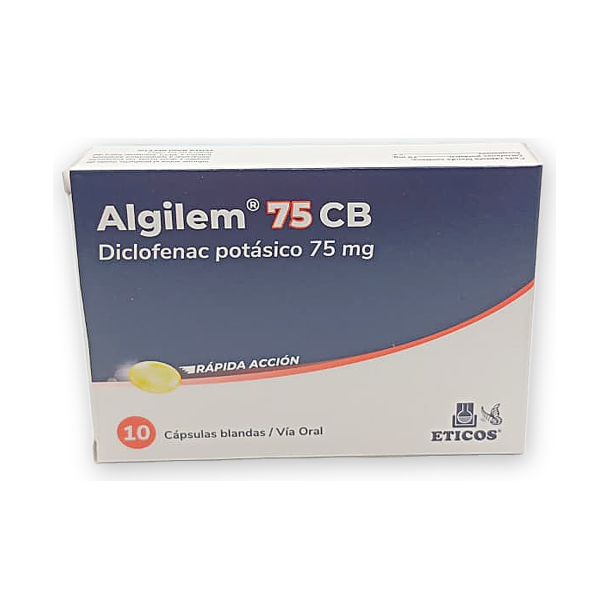 Algilem 75 cb caps. blan. caja x 10