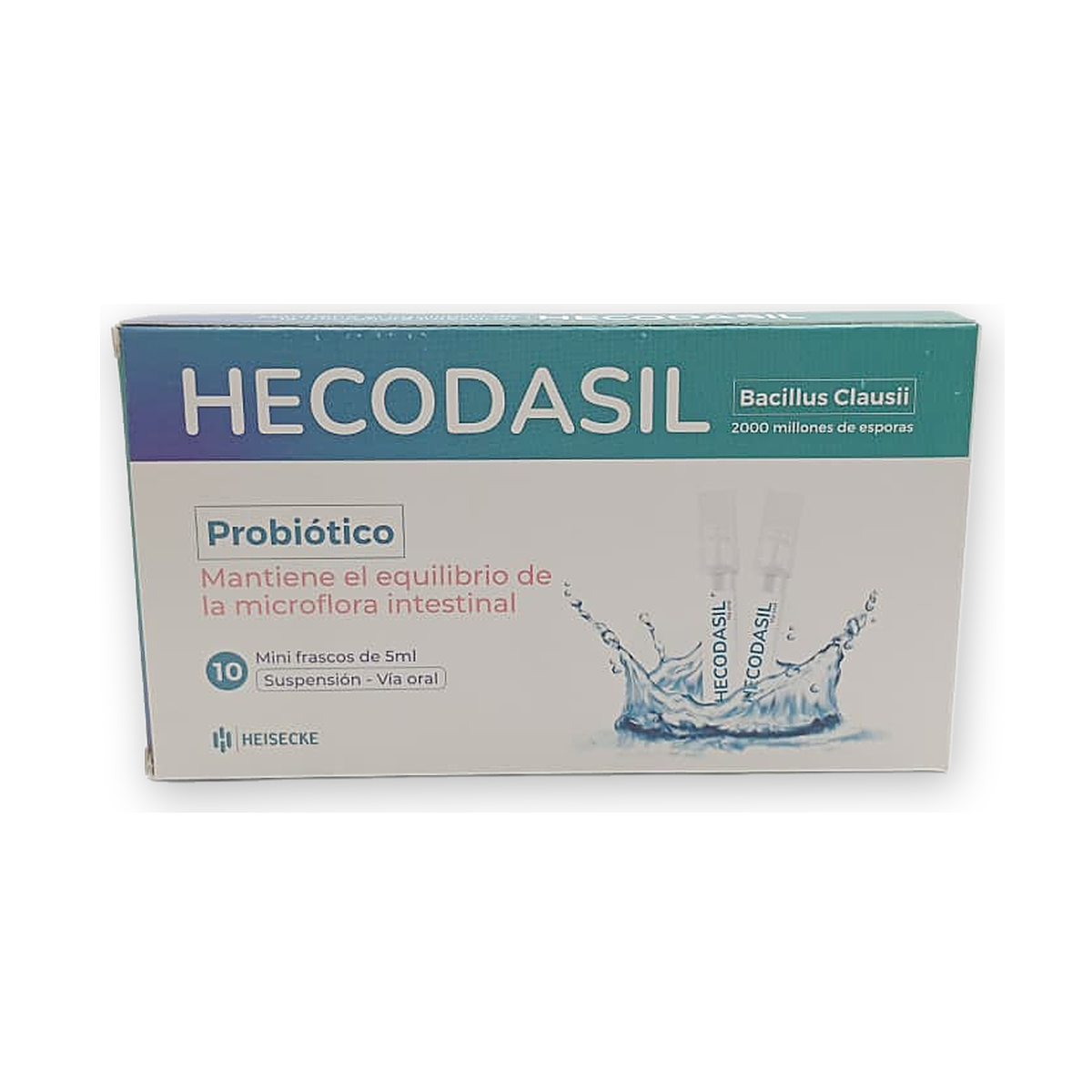 Hecodasil susp. caja x 10 minifrascos x 5 ml.