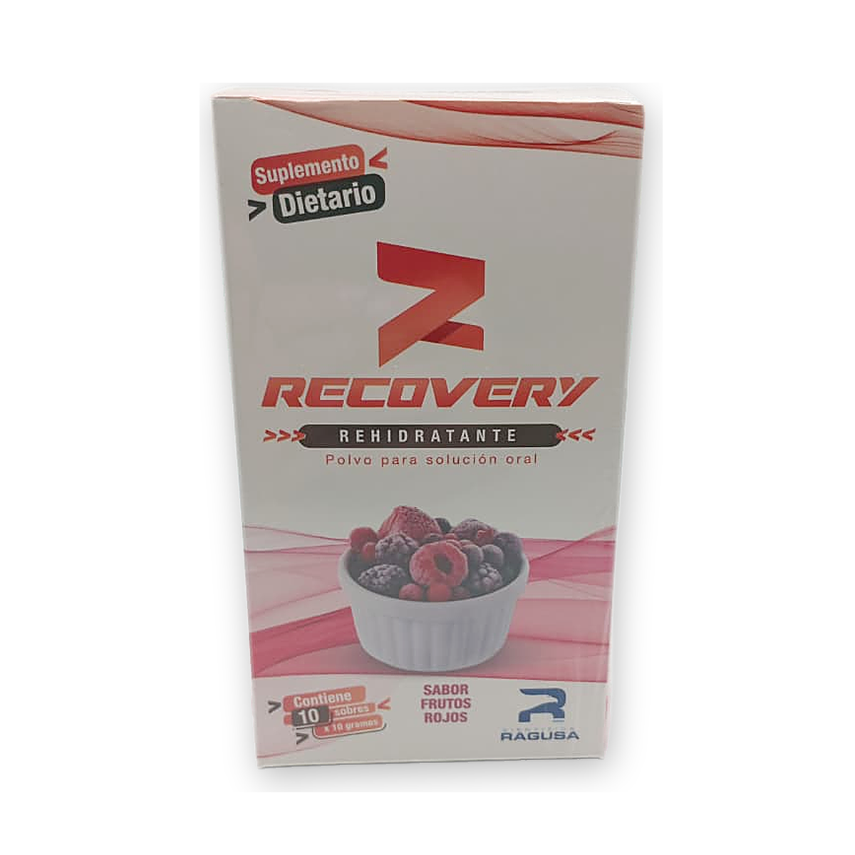 Recovery polv. p/sol. oral frutos rojos exhib. x 10 sob. x 1