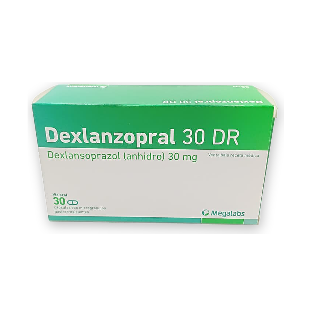 Dexlanzopral 30 dr caps. c/microgr. gastro. caja x 30