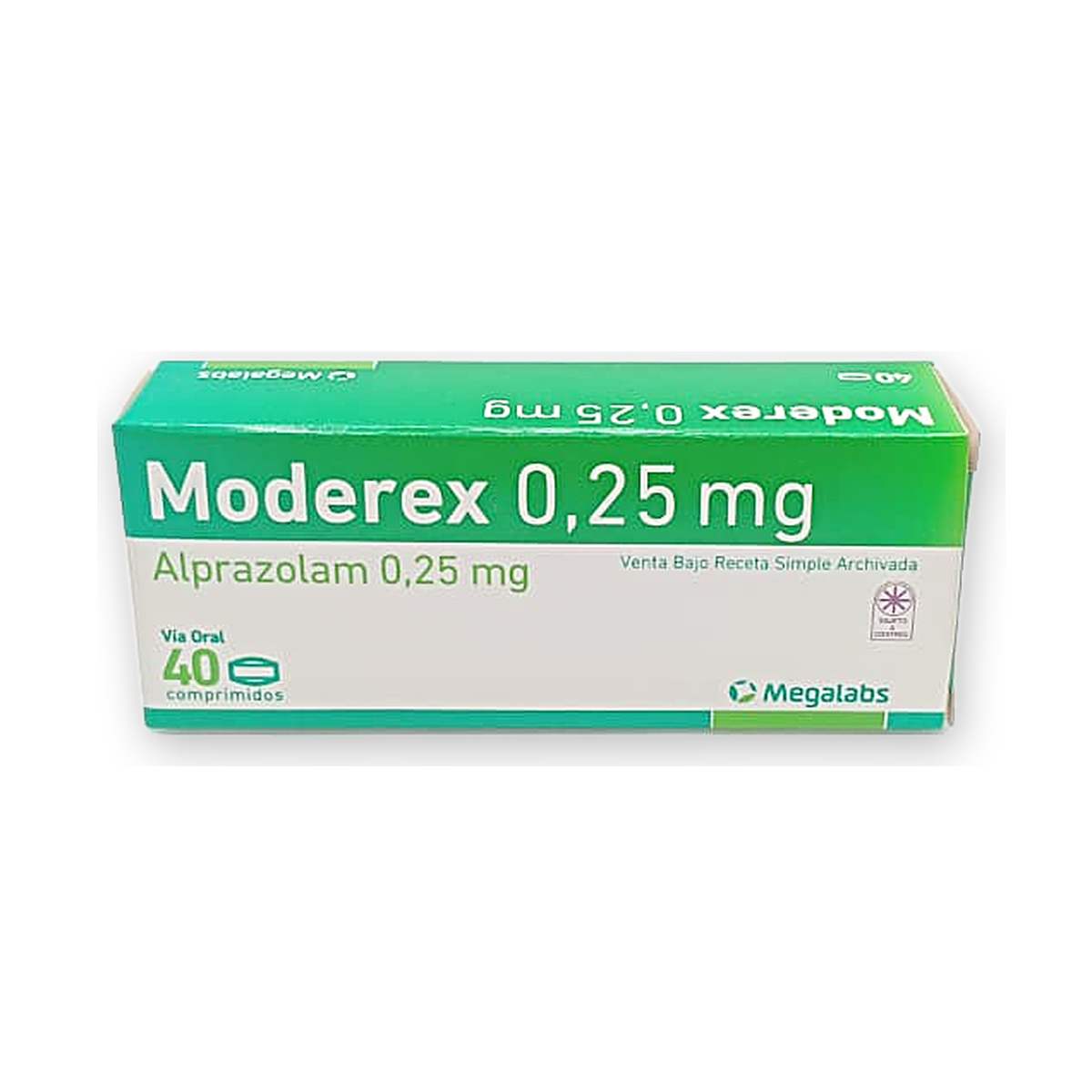 Moderex 0,25 mg. comp. caja x 40