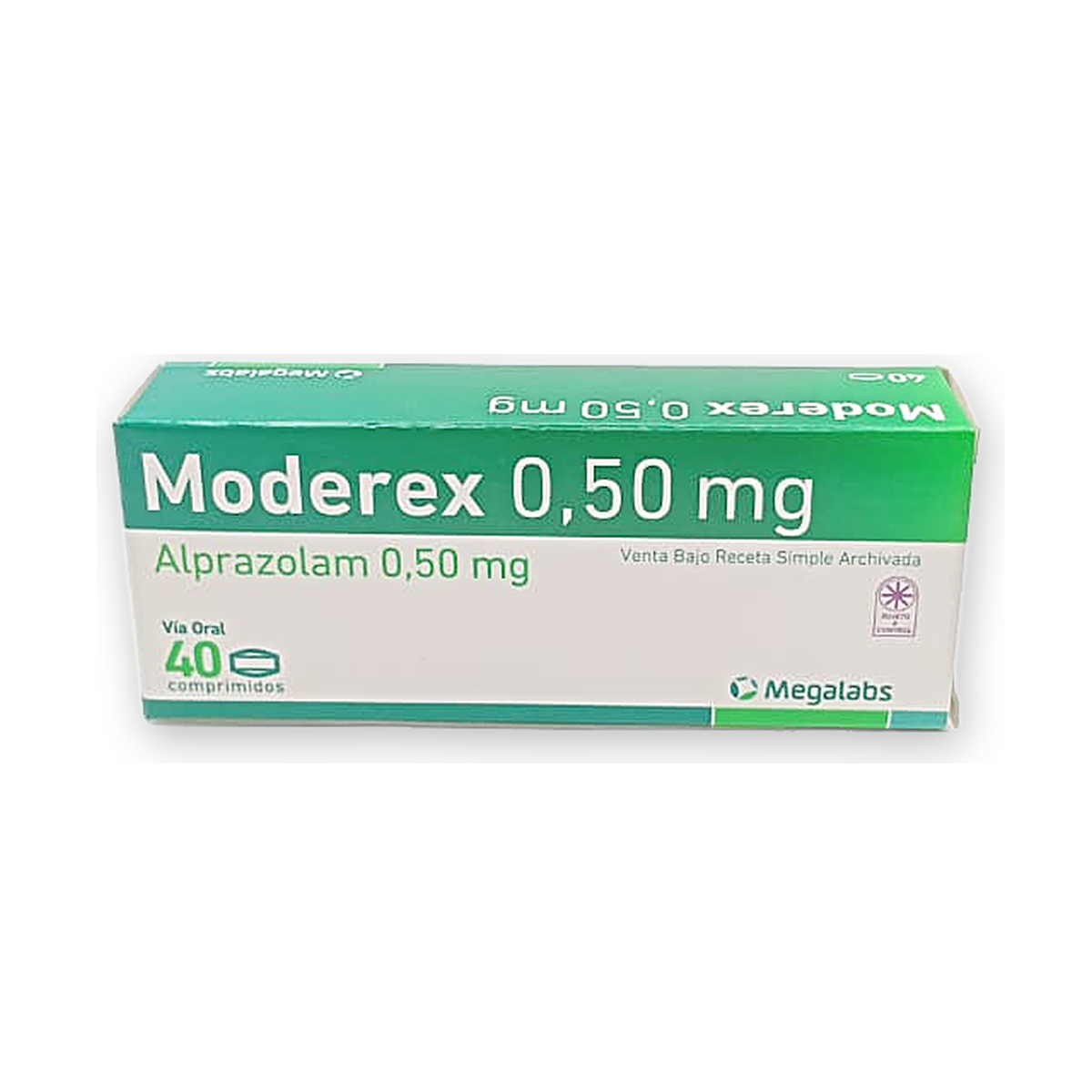 Moderex 0,50 mg. comp. caja x 40
