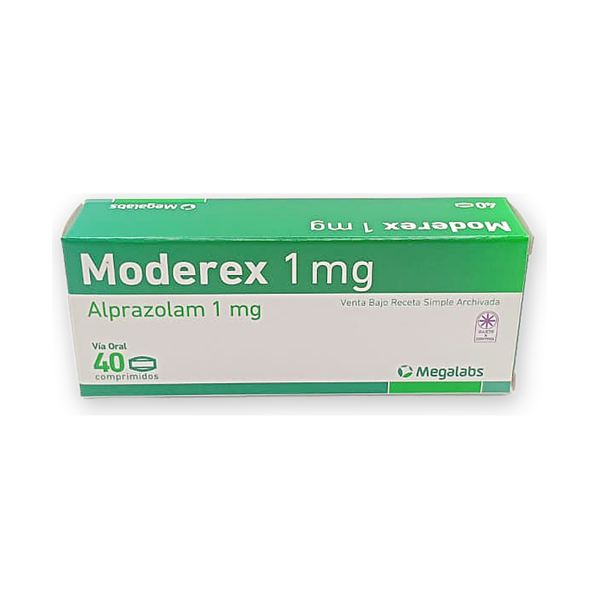 Moderex 1 mg. comp. caja x 40