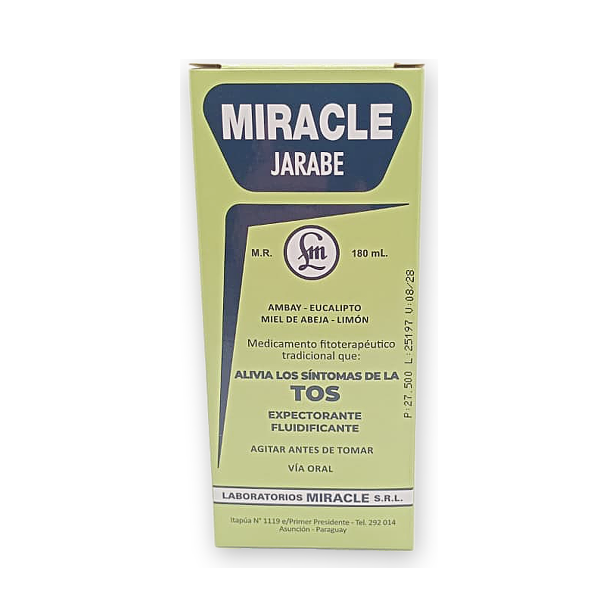 Miracle jarabe caja x 1 fco. x 180 ml.