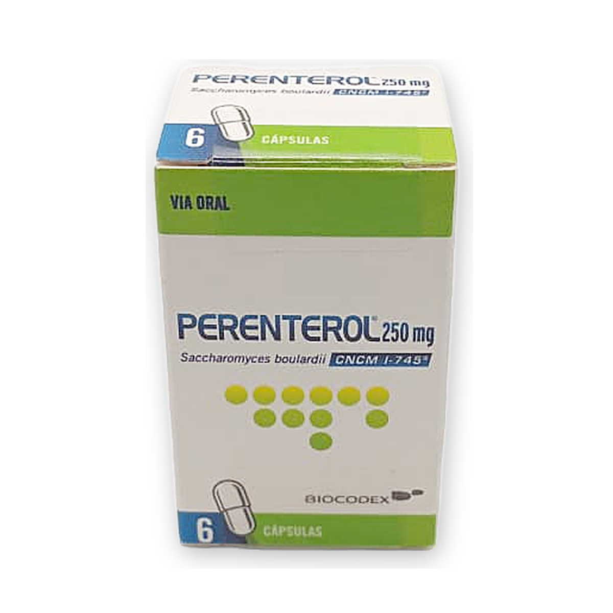 Perenterol 250 mg. caps. caja x 6
