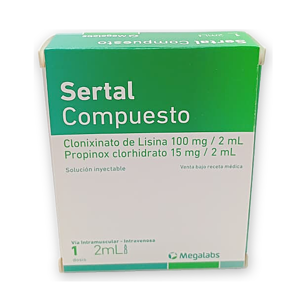 Sertal compuesto sol. iny. caja c/ 2 amp: 1 amp i x 2 ml + 1