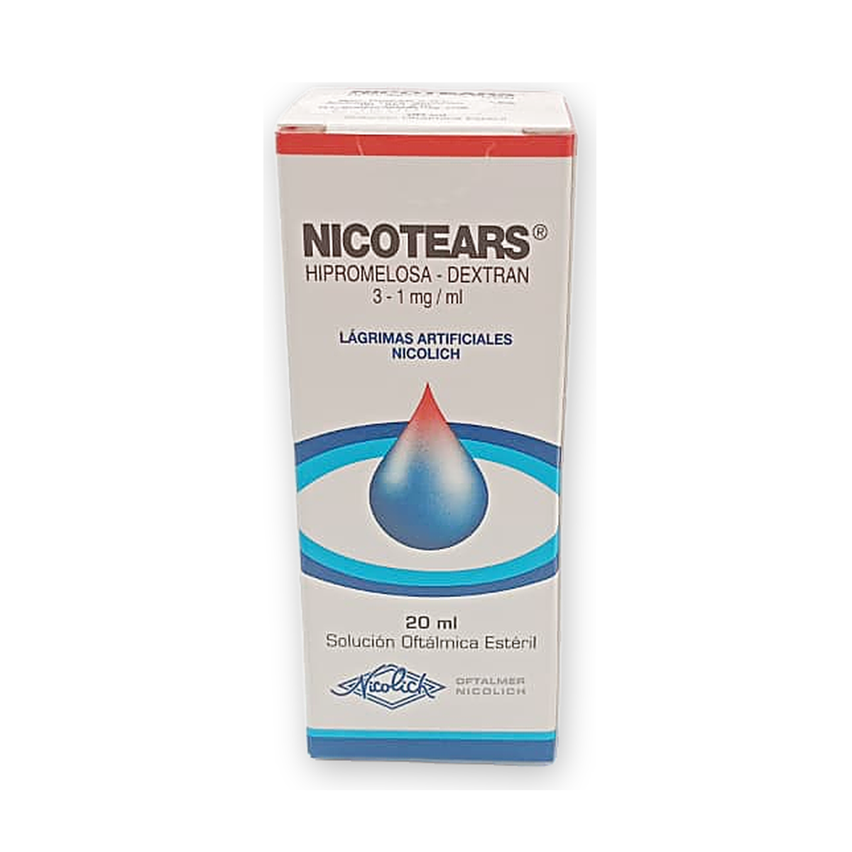 Nicotears sol. oft. caja fco. x 20 ml.