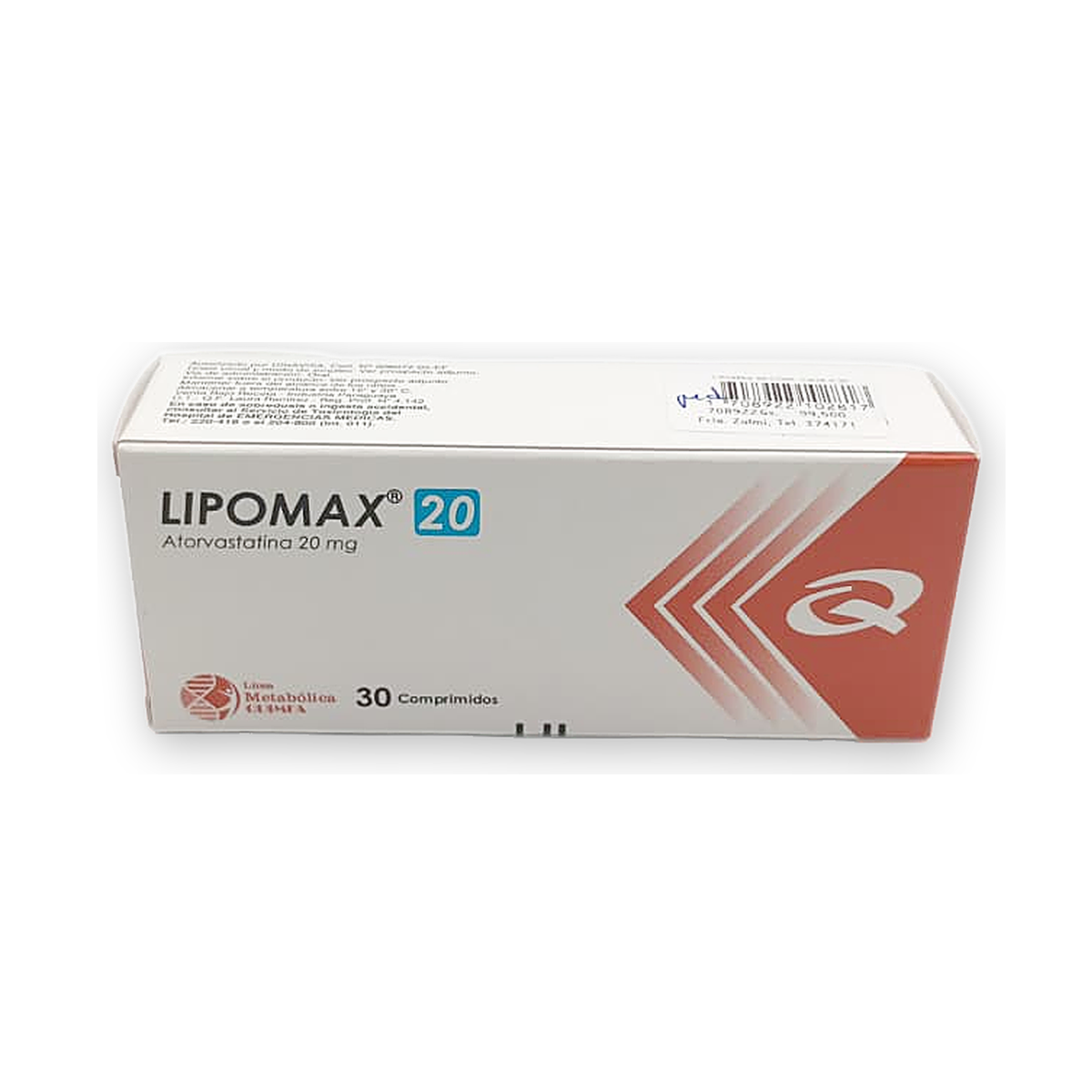 Lipomax 20 comp. caja x 30