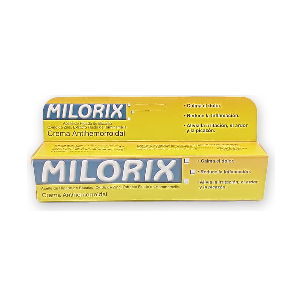 Milorix crema caja pomo x 20 g. + 1 canula aplic.
