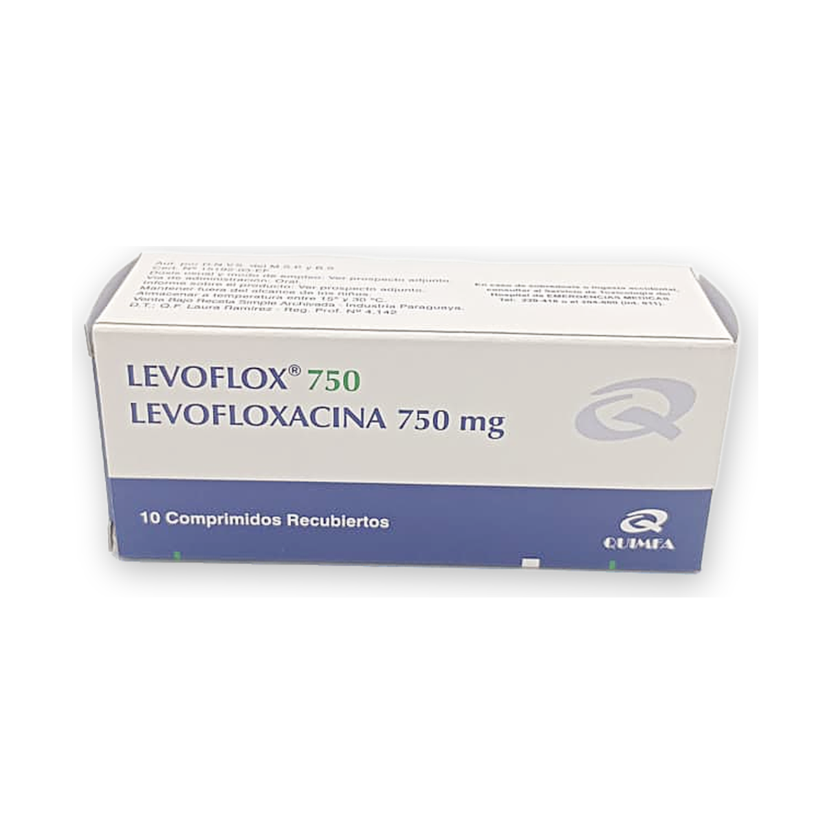 Levoflox 750 comp. rec. caja x 10