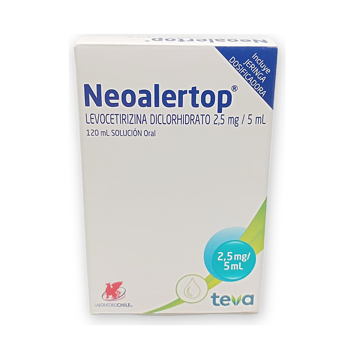Neo alertop 2,5 mg/5 ml. sol. oral caja x fco. x 120 ml.+ je