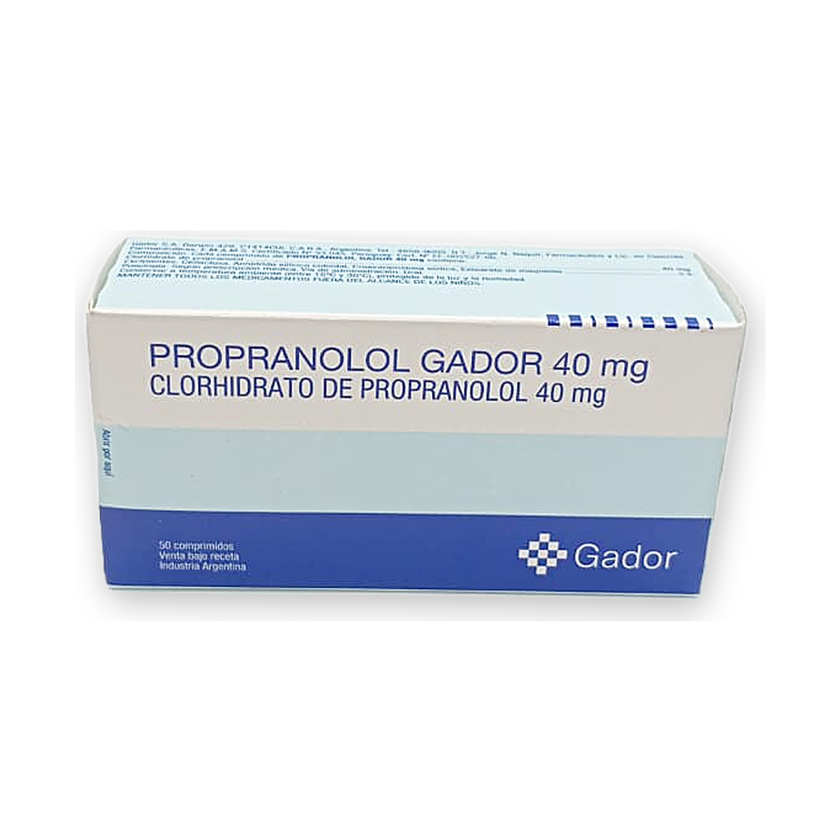 Propranolol 40 mg. gador comp. caja x 50