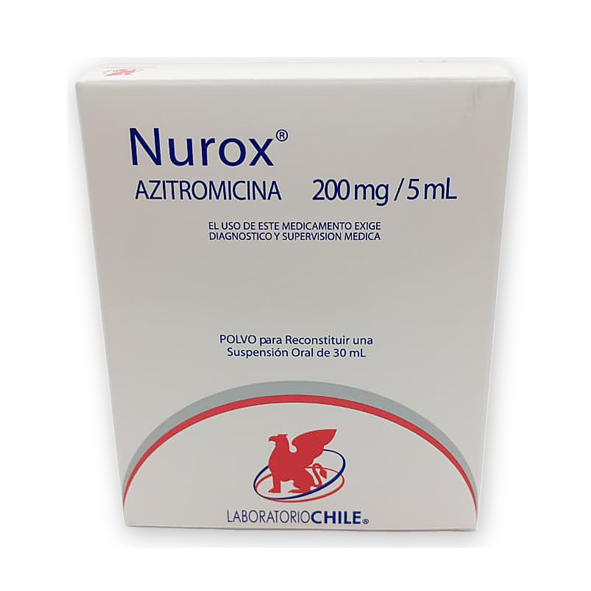 Nurox 200 mg/5 ml. polv. p/susp. oral caja x 1 fco. x 30 ml.