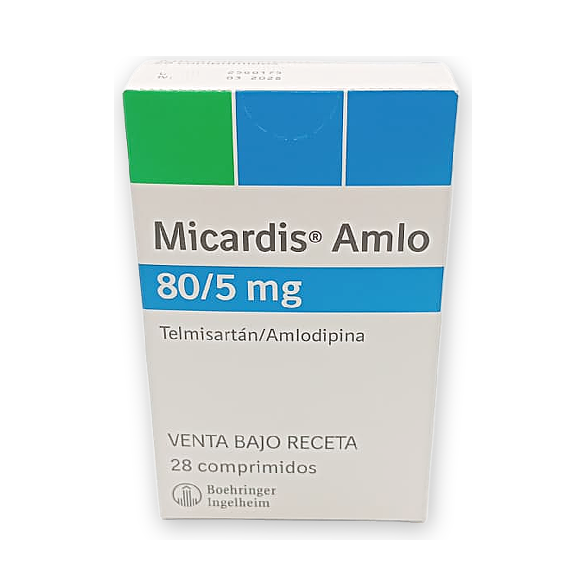 Micardis amlo 80/5 mg. comp. caja x 28