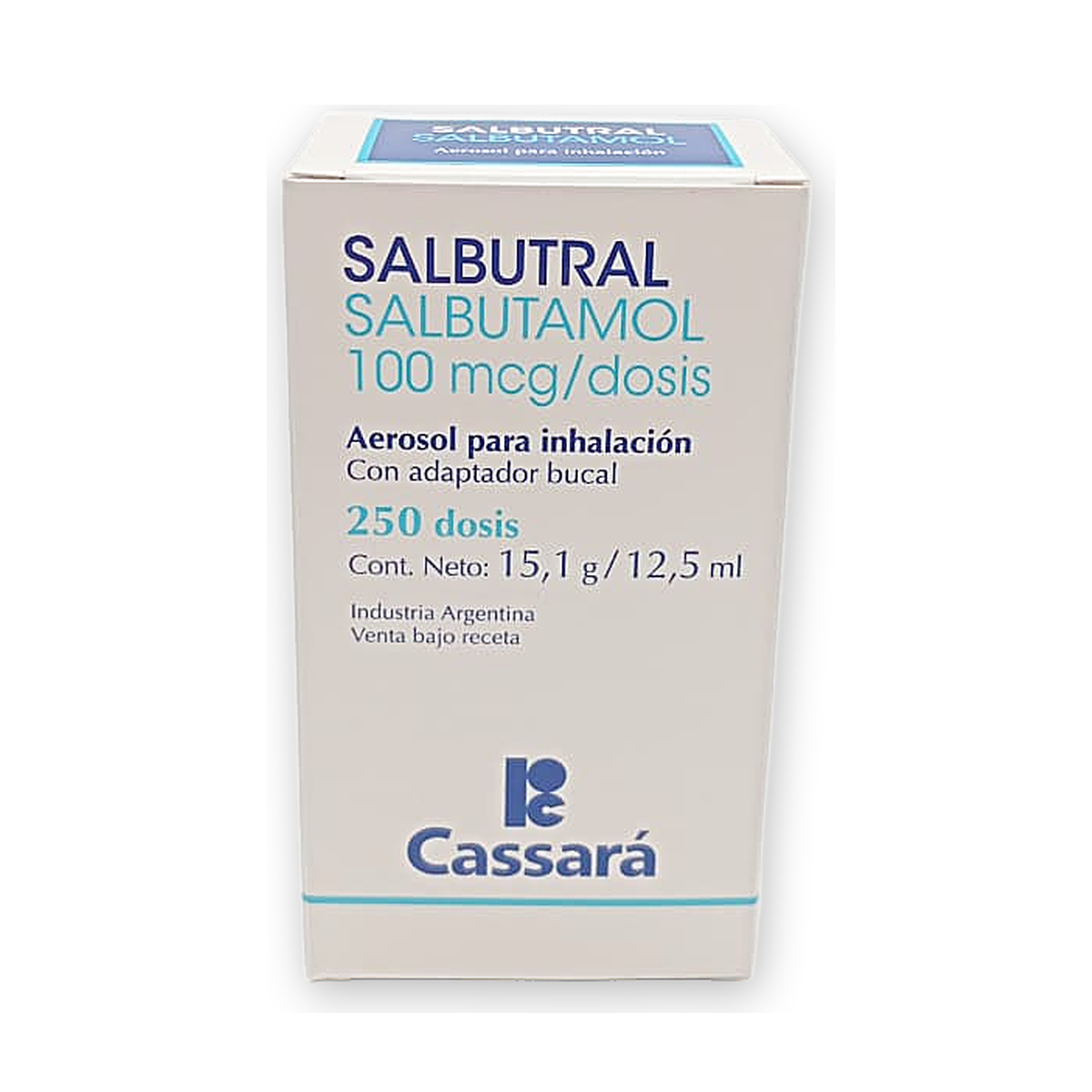 Salbutral aerosol caja bidon x 250 dosis c/adap. buca