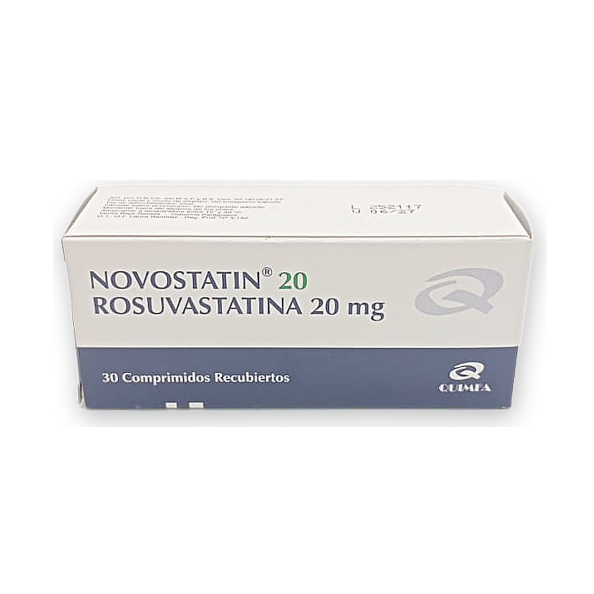 Novostatin 20 comp. rec. caja x 30