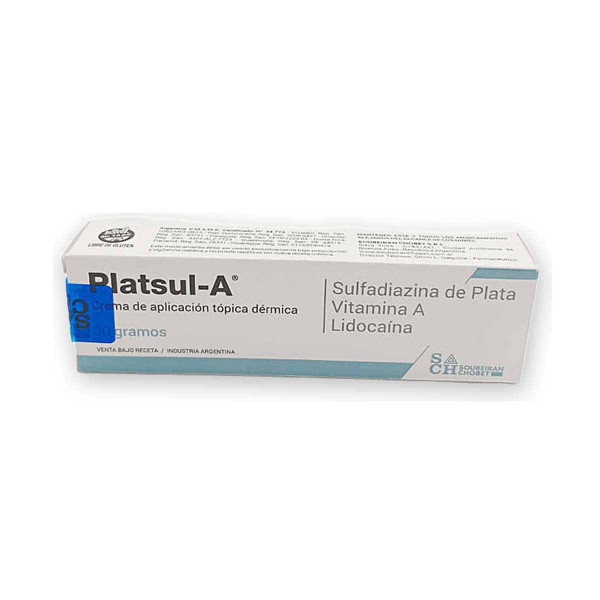 Platsul-a crema caja pomo x 30 g.