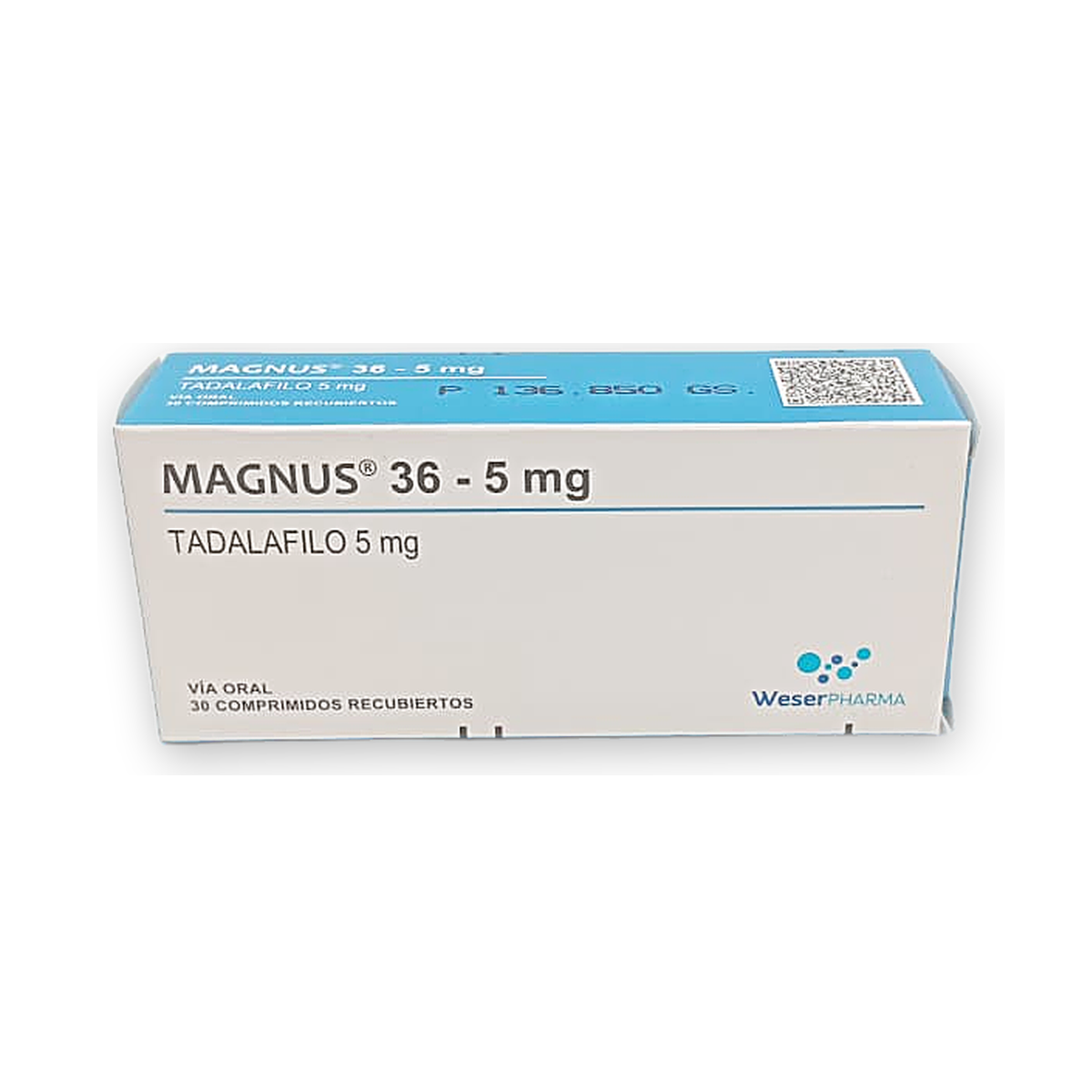 Magnus 36 - 5 mg. comp. rec. caja x 30