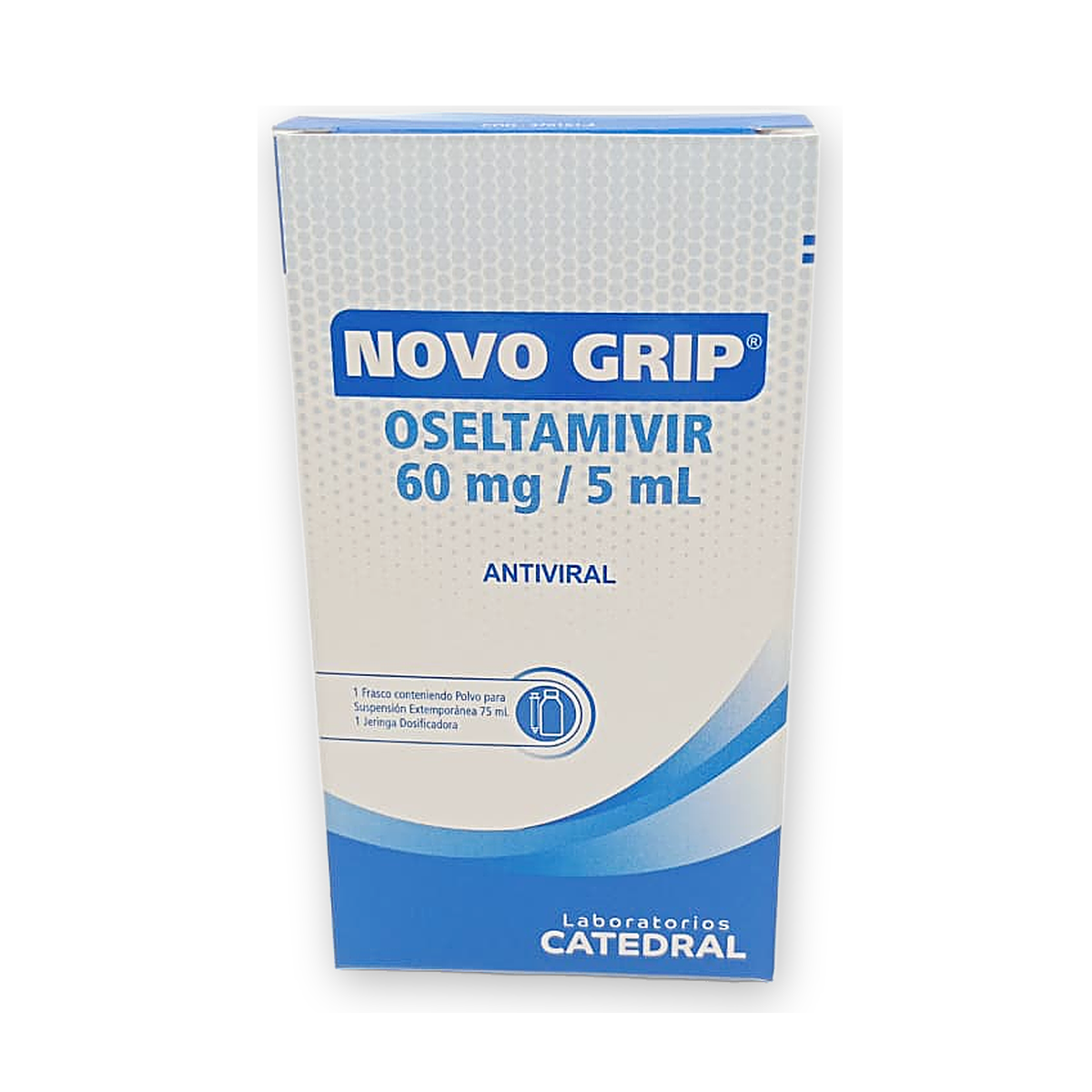 Novo grip polv. p/susp. ext. caja fco. x 75 ml.