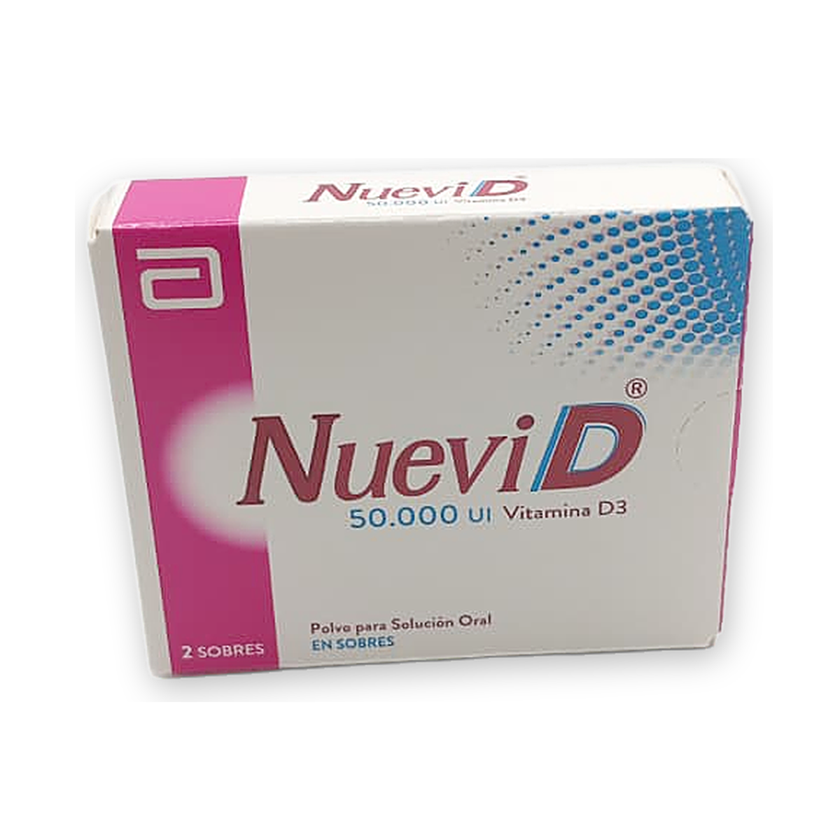 Nuevid 50.000 ui polv. p/sol. oral caja x 2 sob. x 3 g.