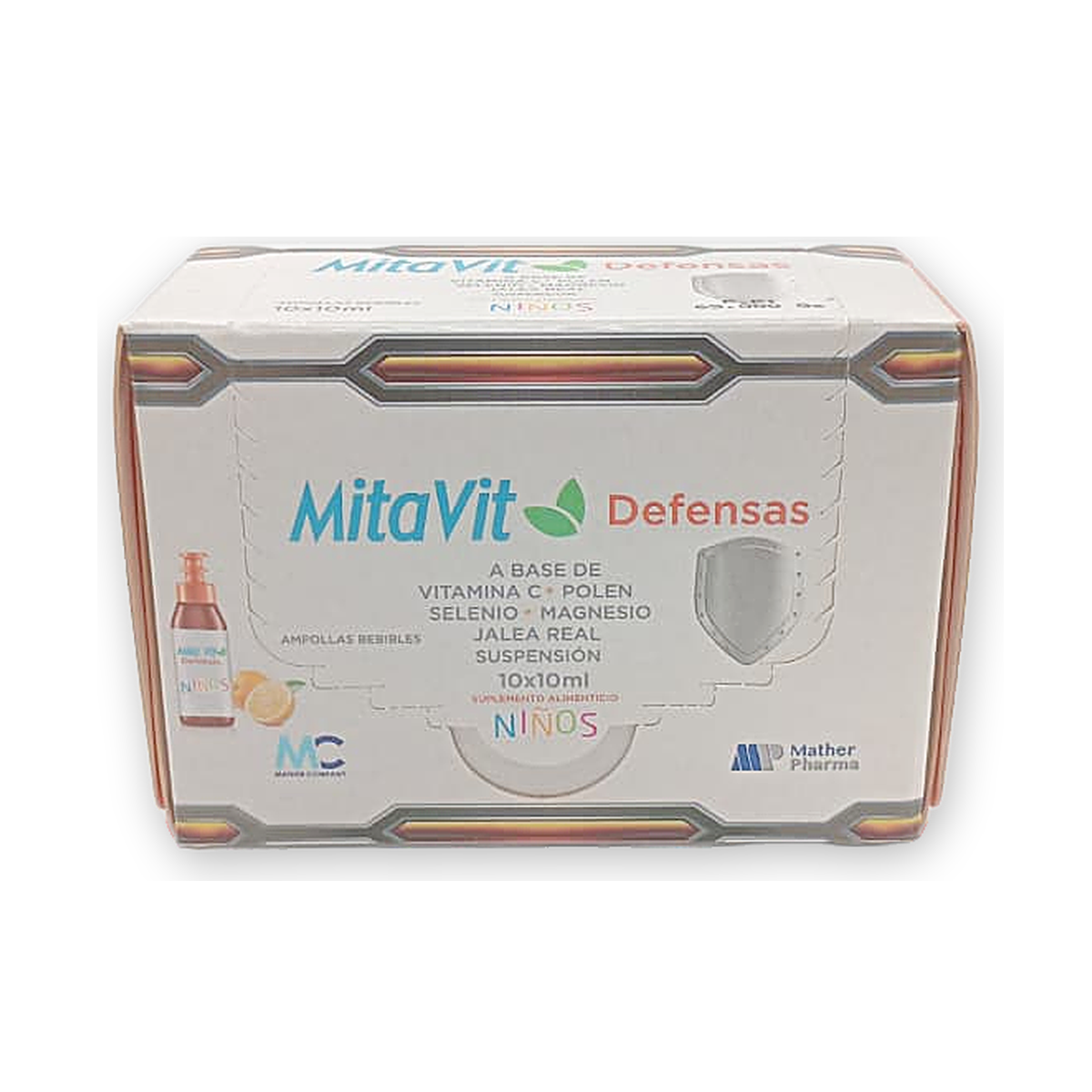 Mita vit defensas susp. caja x 10 amp. beb. x 10 ml.