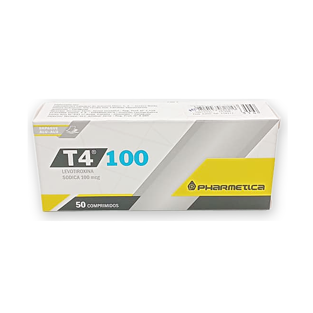 T4 pharmetica 100 caja x 50