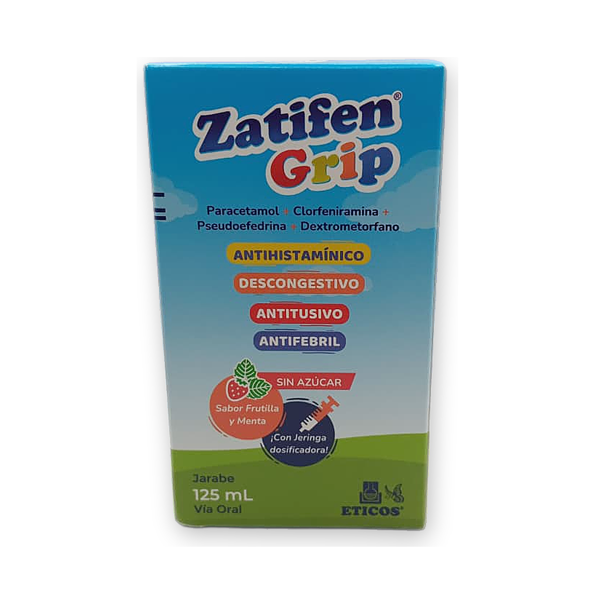 Zatifen grip jarabe caja x 1 fco. x 125 ml. + jer. dosi