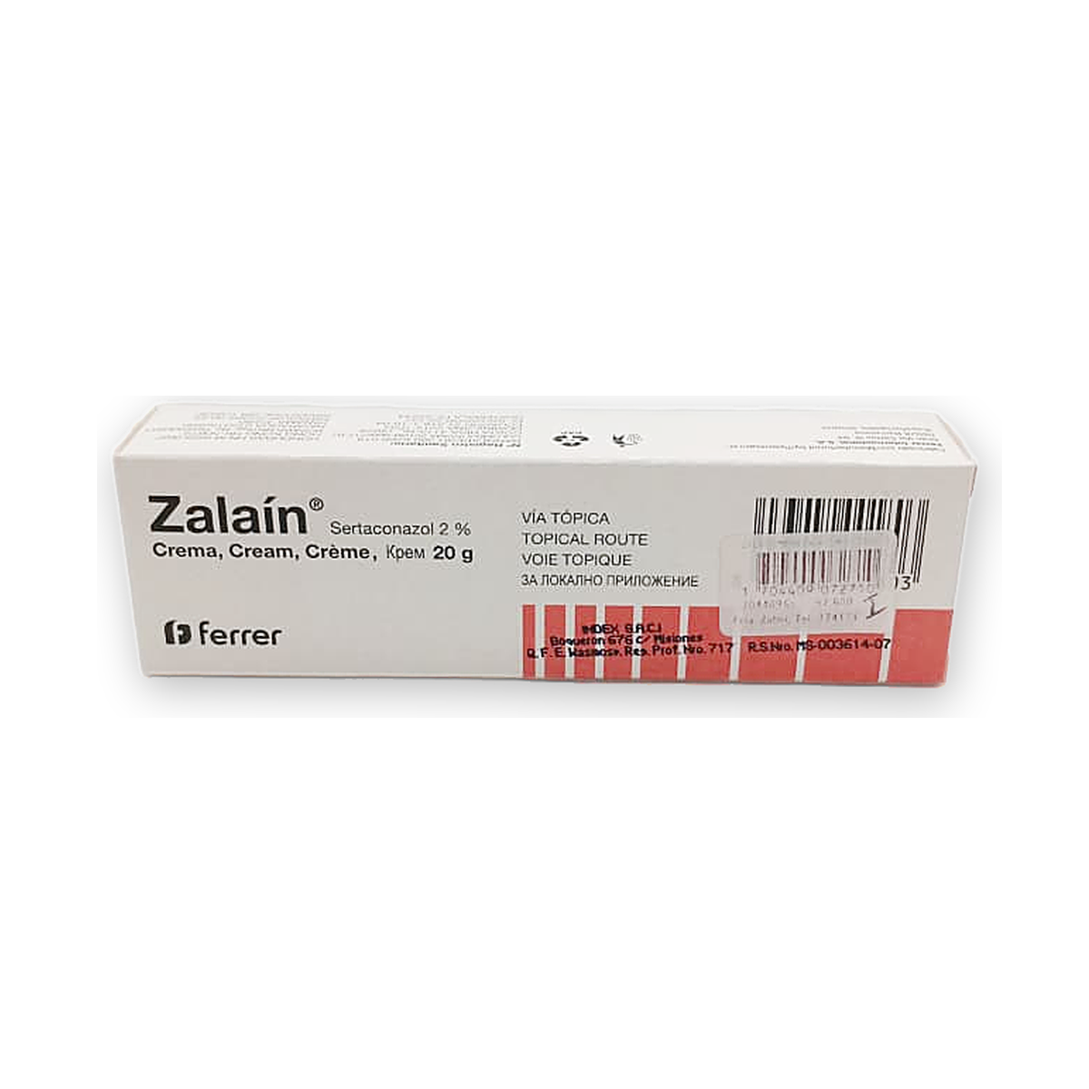 Zalain crema caja tubo x 20 g.