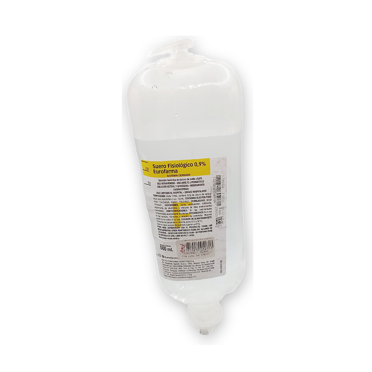 Suero fisiologico fco. x 500 ml.