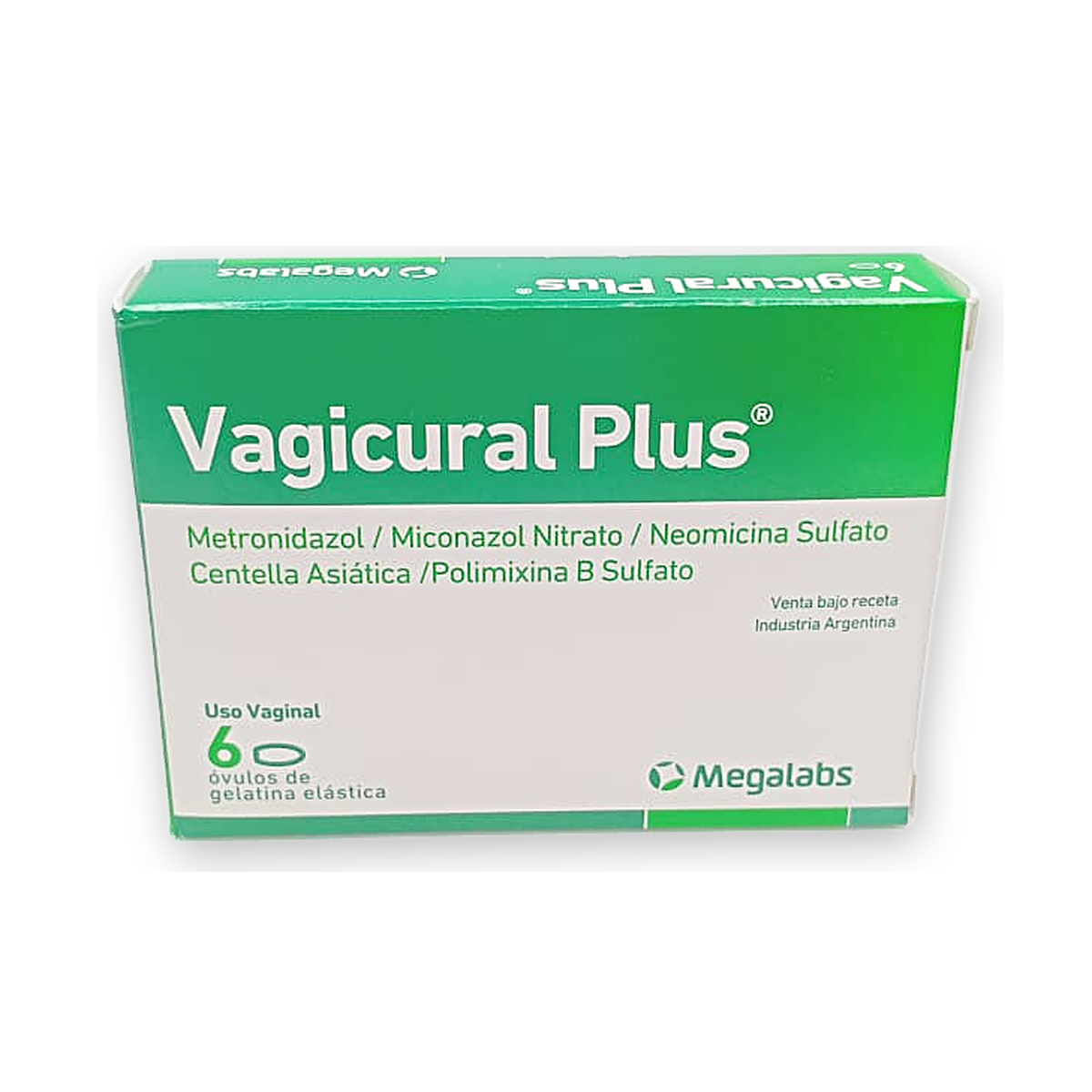 Vagicural plus ovulos de gelatina elastica caja x 6