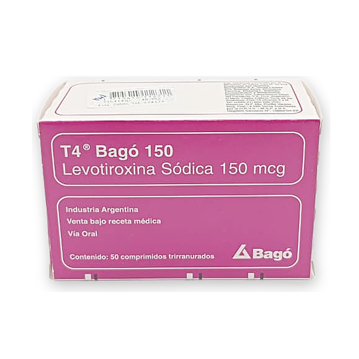 T4 bago 150 comp. trirranu. caja x 50