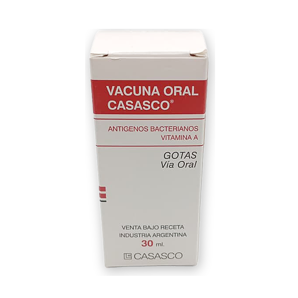 Vacuna oral casasco -biologico- sol. gotas or caja fco. got.