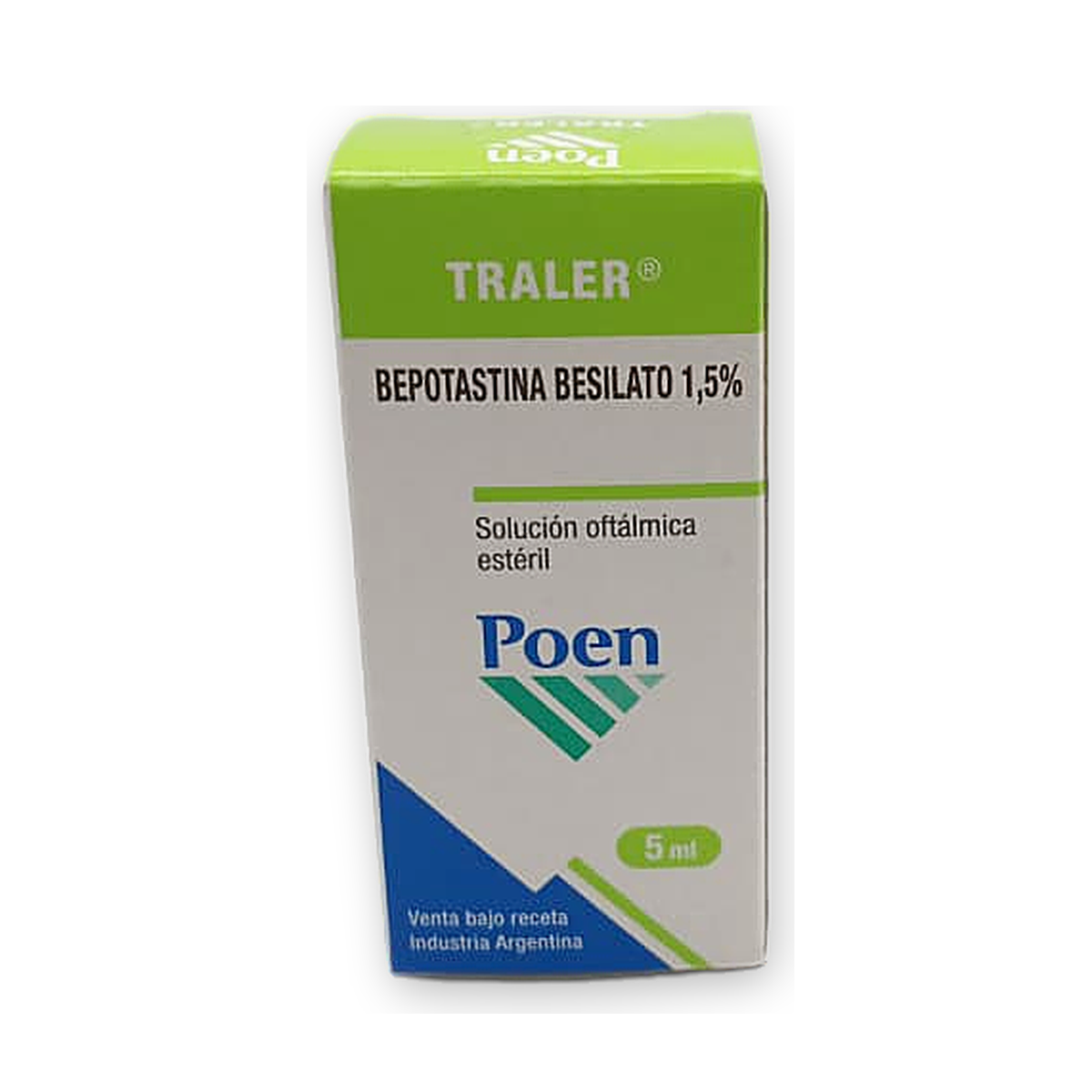Traler sol. oft. esteril caja fco. x 5 ml.