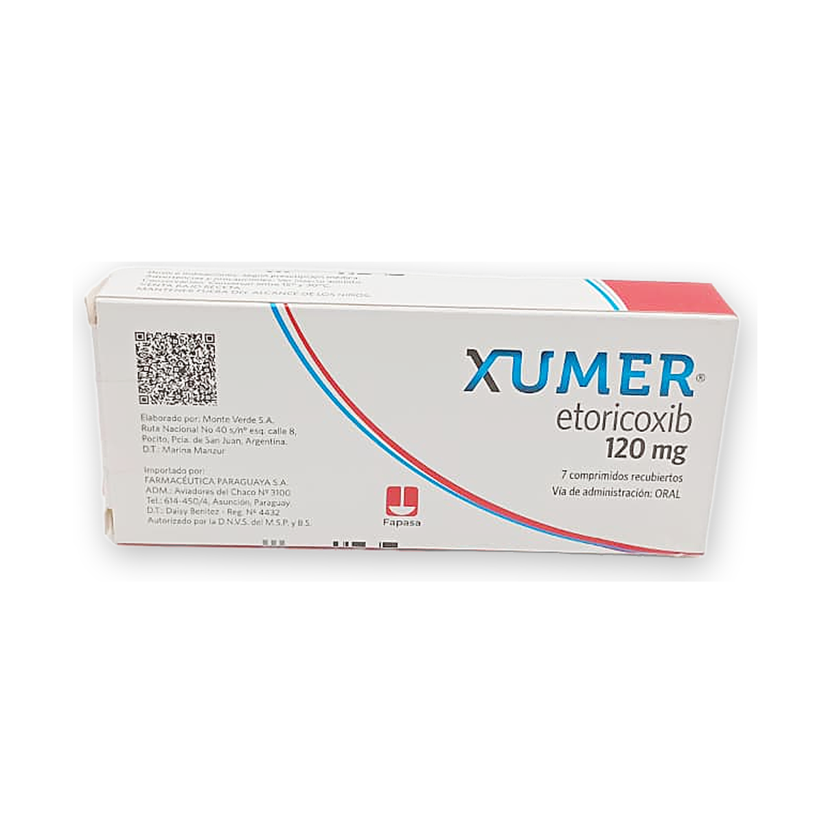 Xumer 120 comp. rec. caja x 7