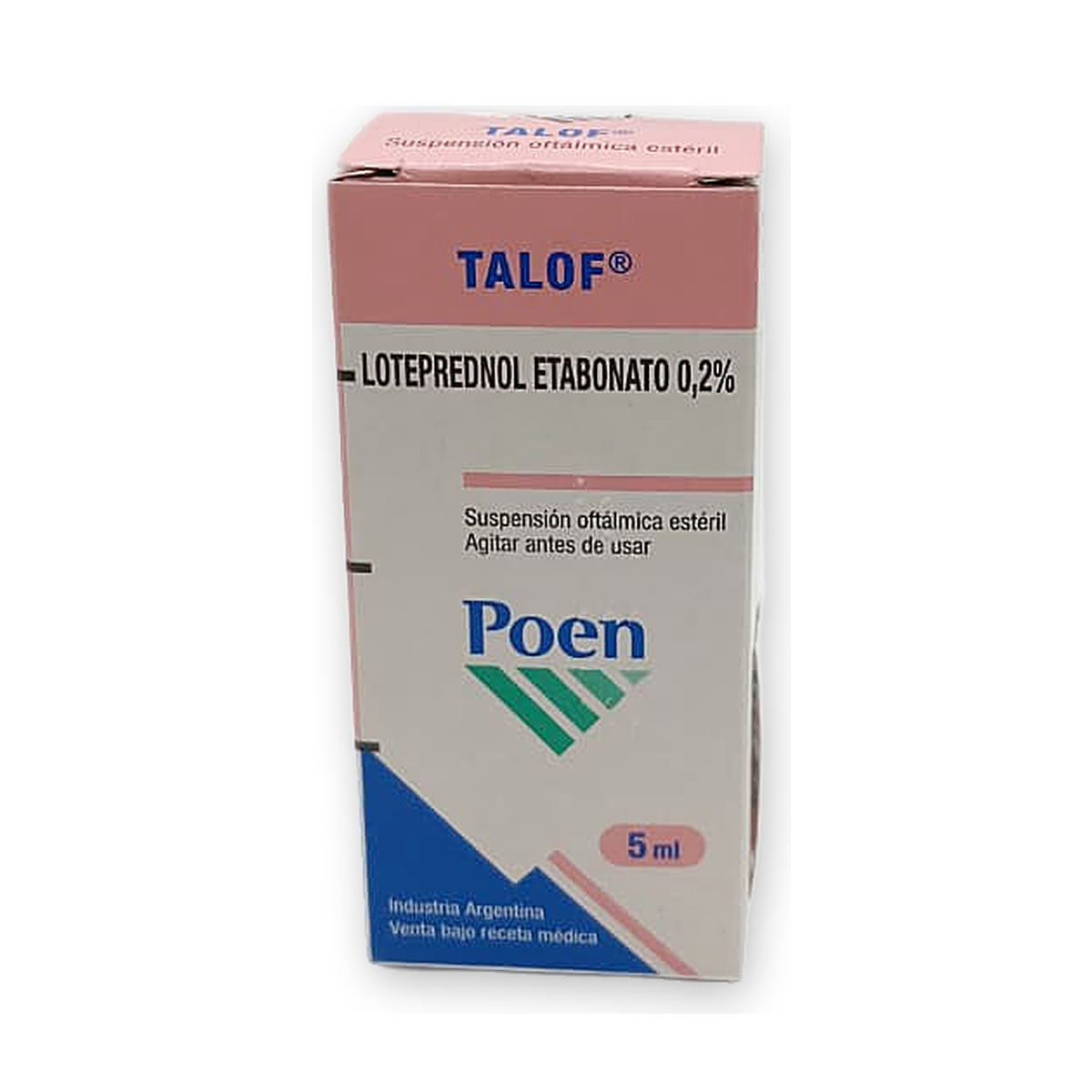 Talof susp. oft. est. caja fco. gotero x 5 ml.