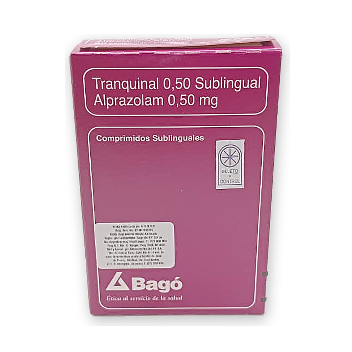 Tranquinal 0,50 sublingual comp. sub. caja x 30