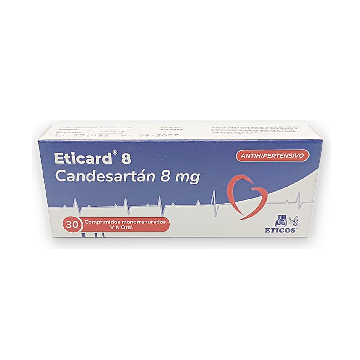 Eticard 8 comp. monorran. caja x 30
