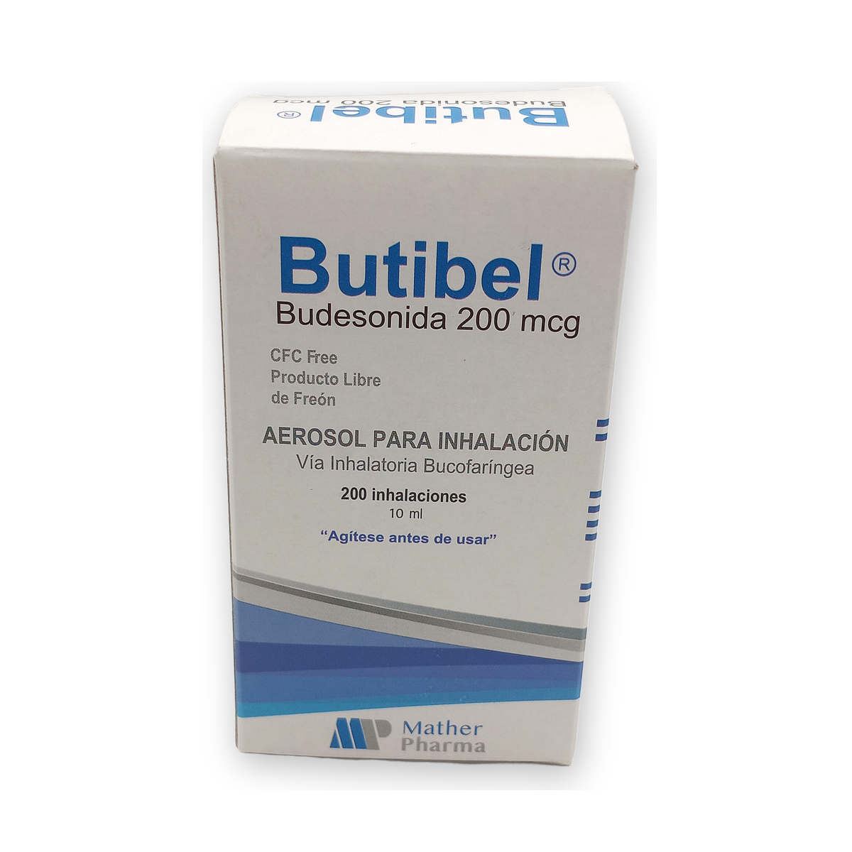 Butibel 200 inhal. sol. caja x 1 fco. amp. c/ valvula disp.