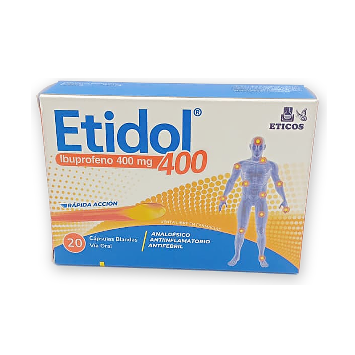 Etidol 400 caps. blandas caja x 20