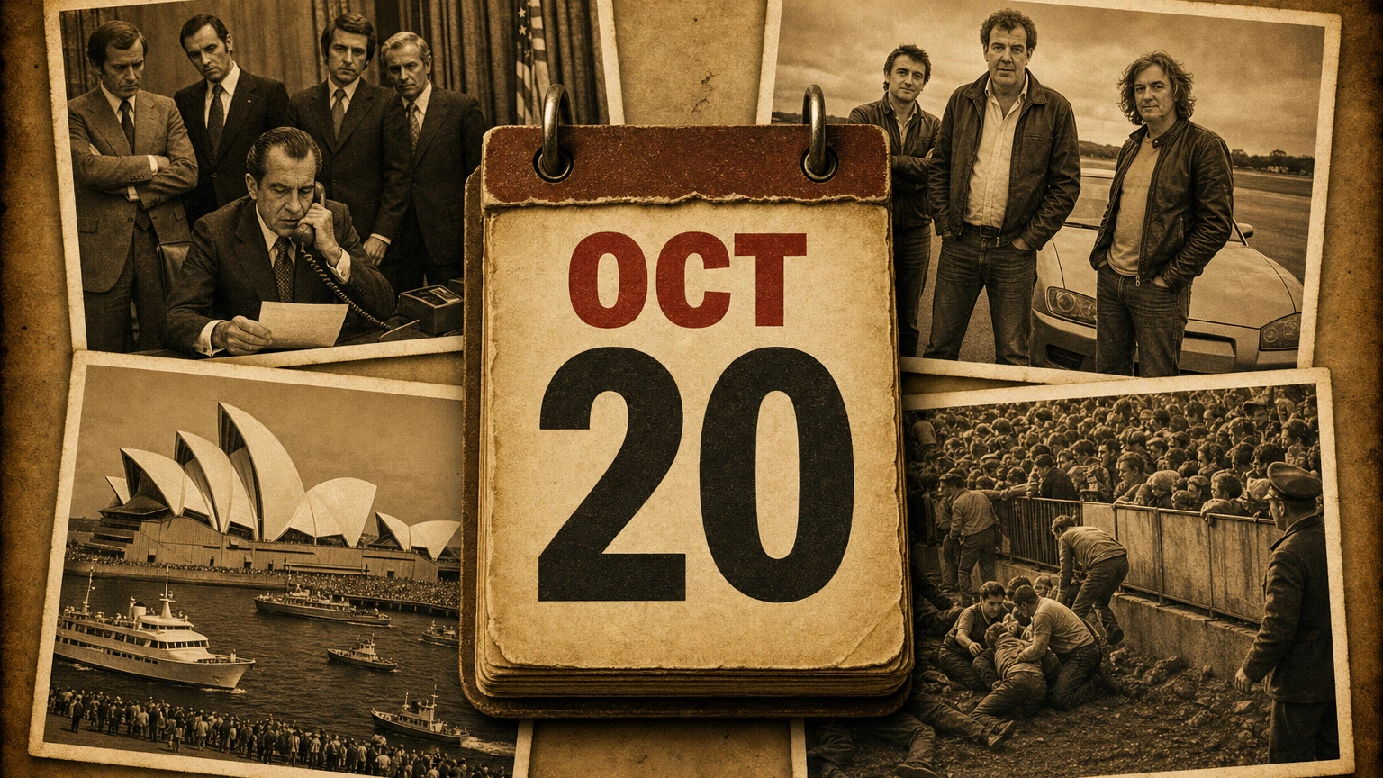 October 20: Scandals, Spectacles, and Shadows of History
