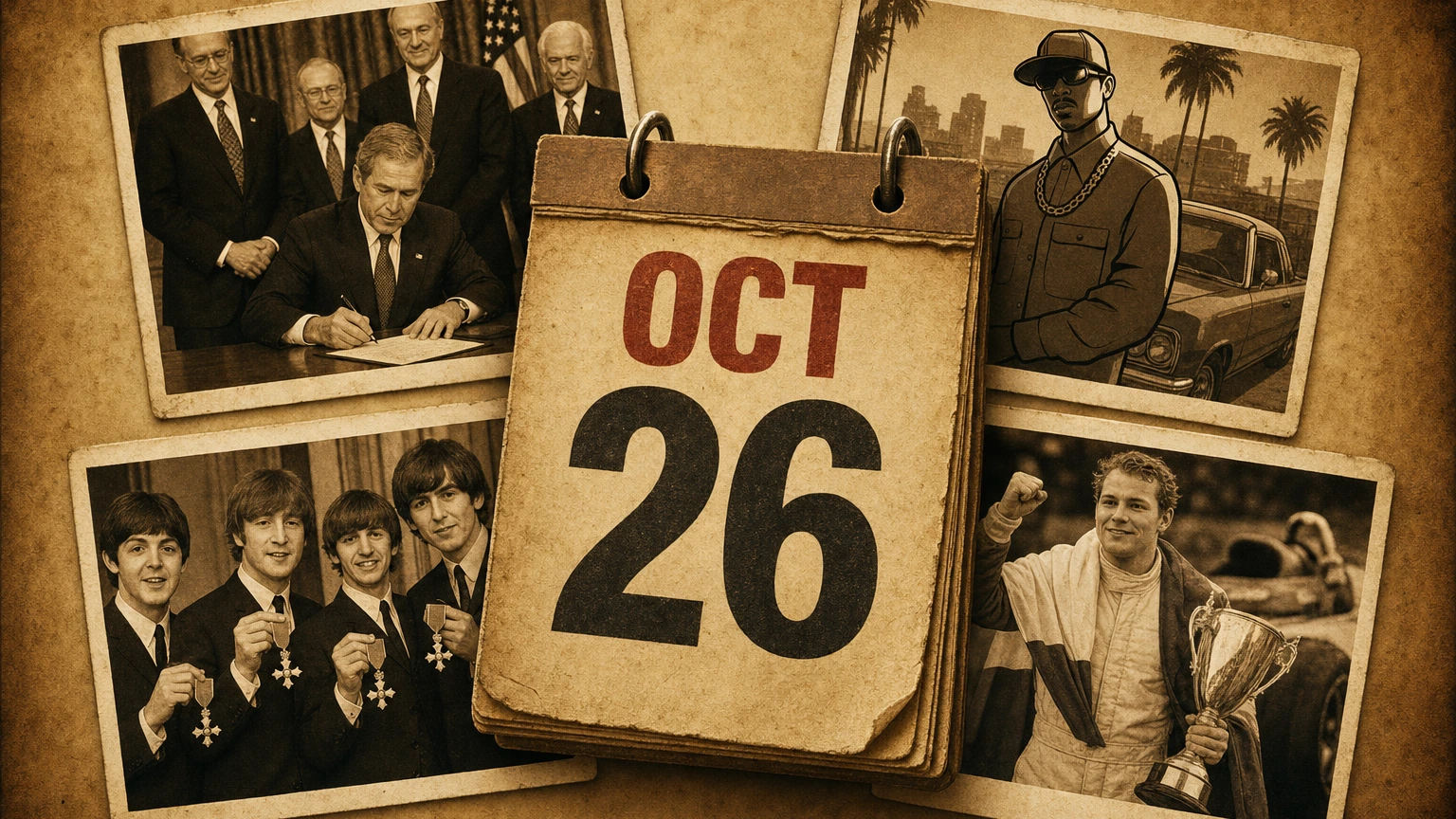 October 26: Laws, Legends, and Racing Triumphs