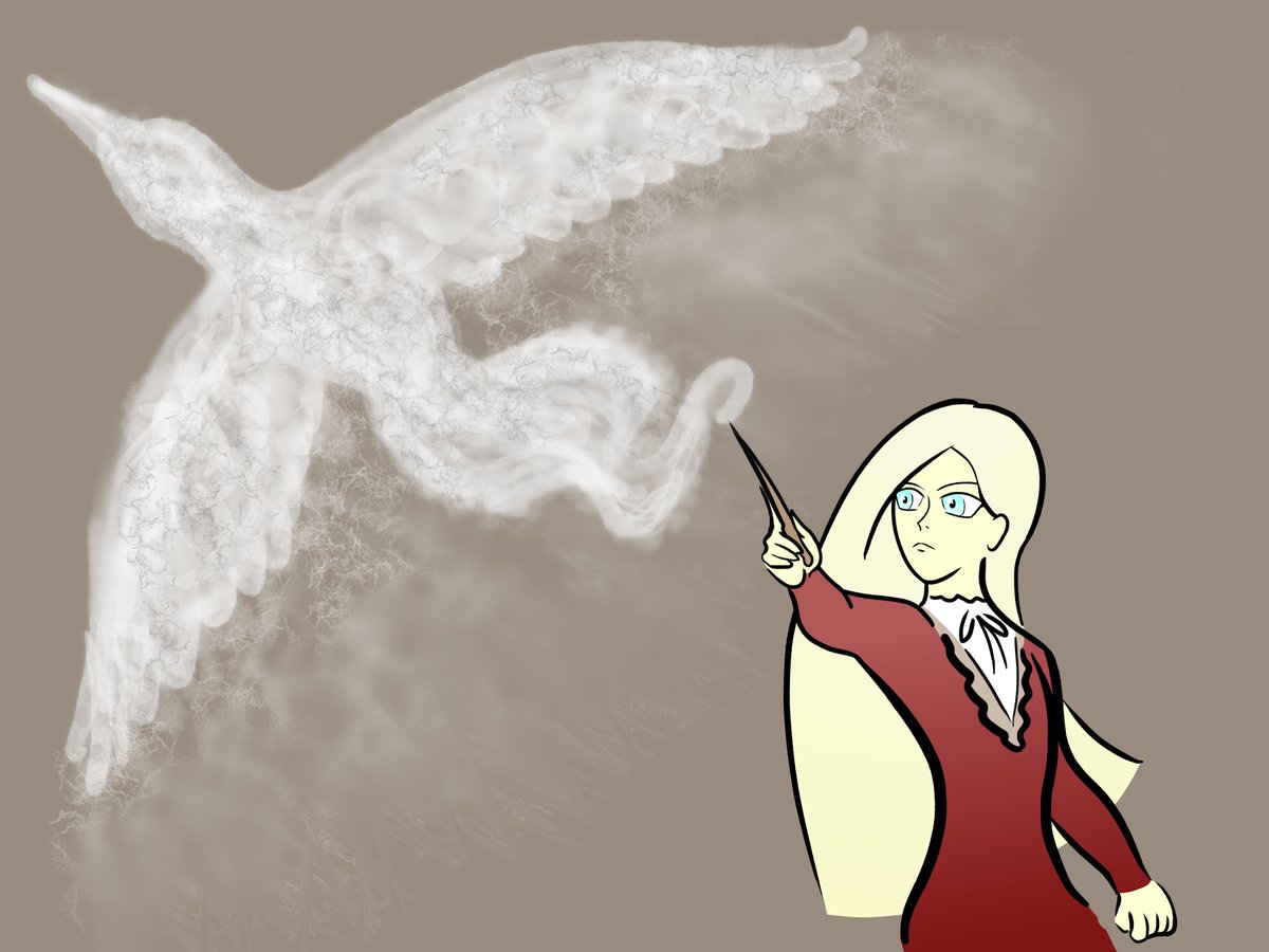 Virgo casts a phoenix patronus