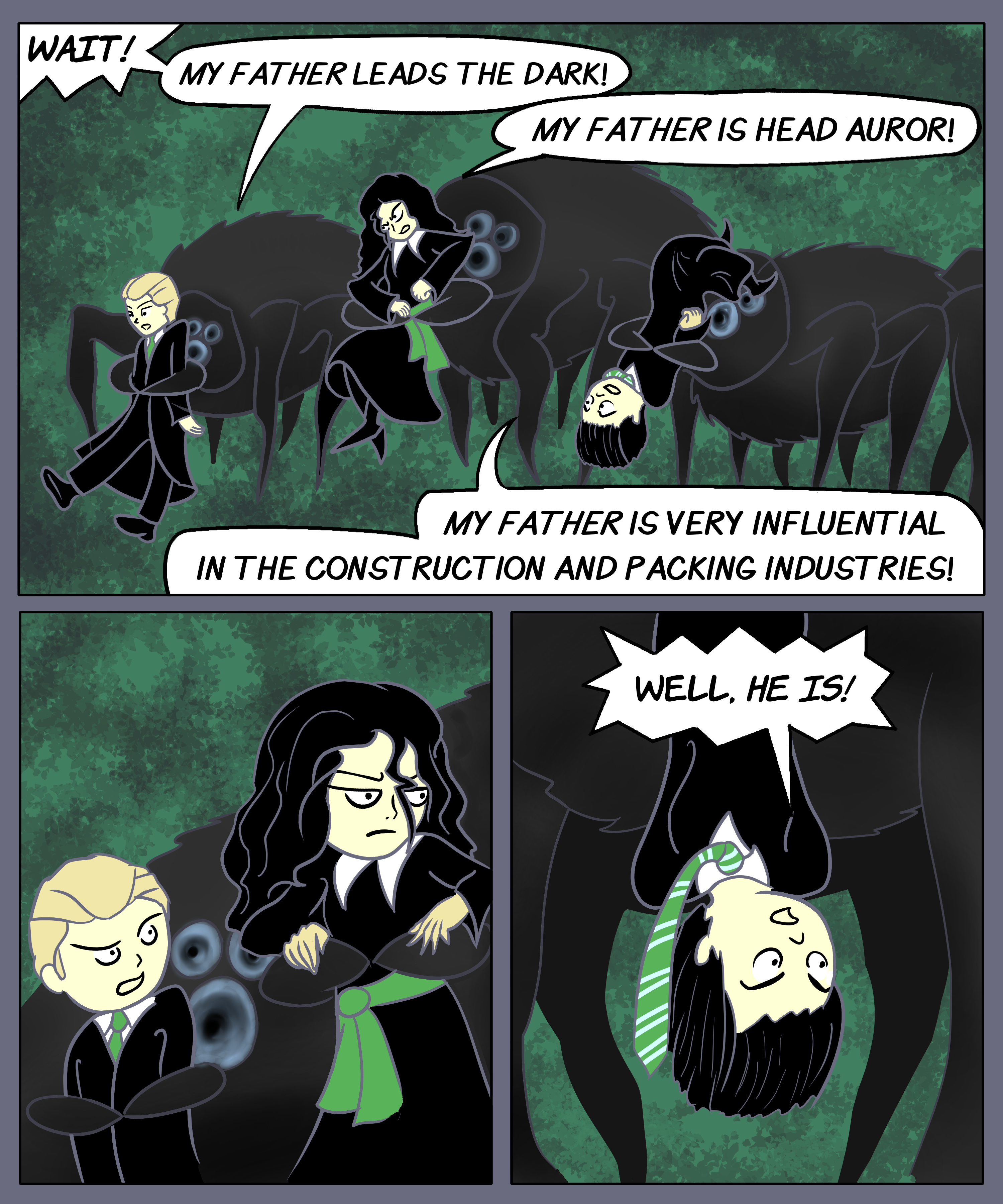 Alexandra, Draco and Pansy getting captured