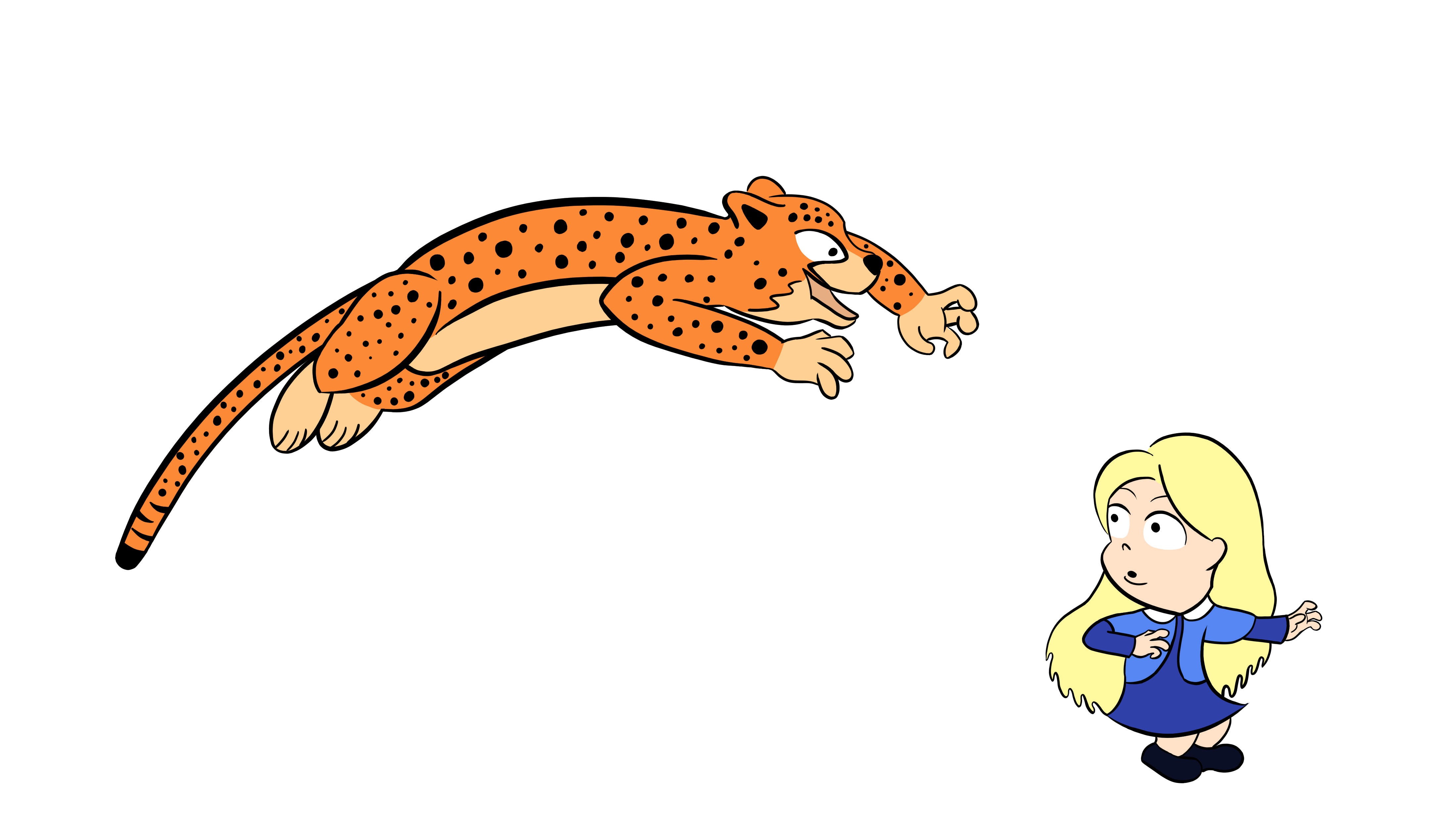 Cheetah Ginny Pouncing