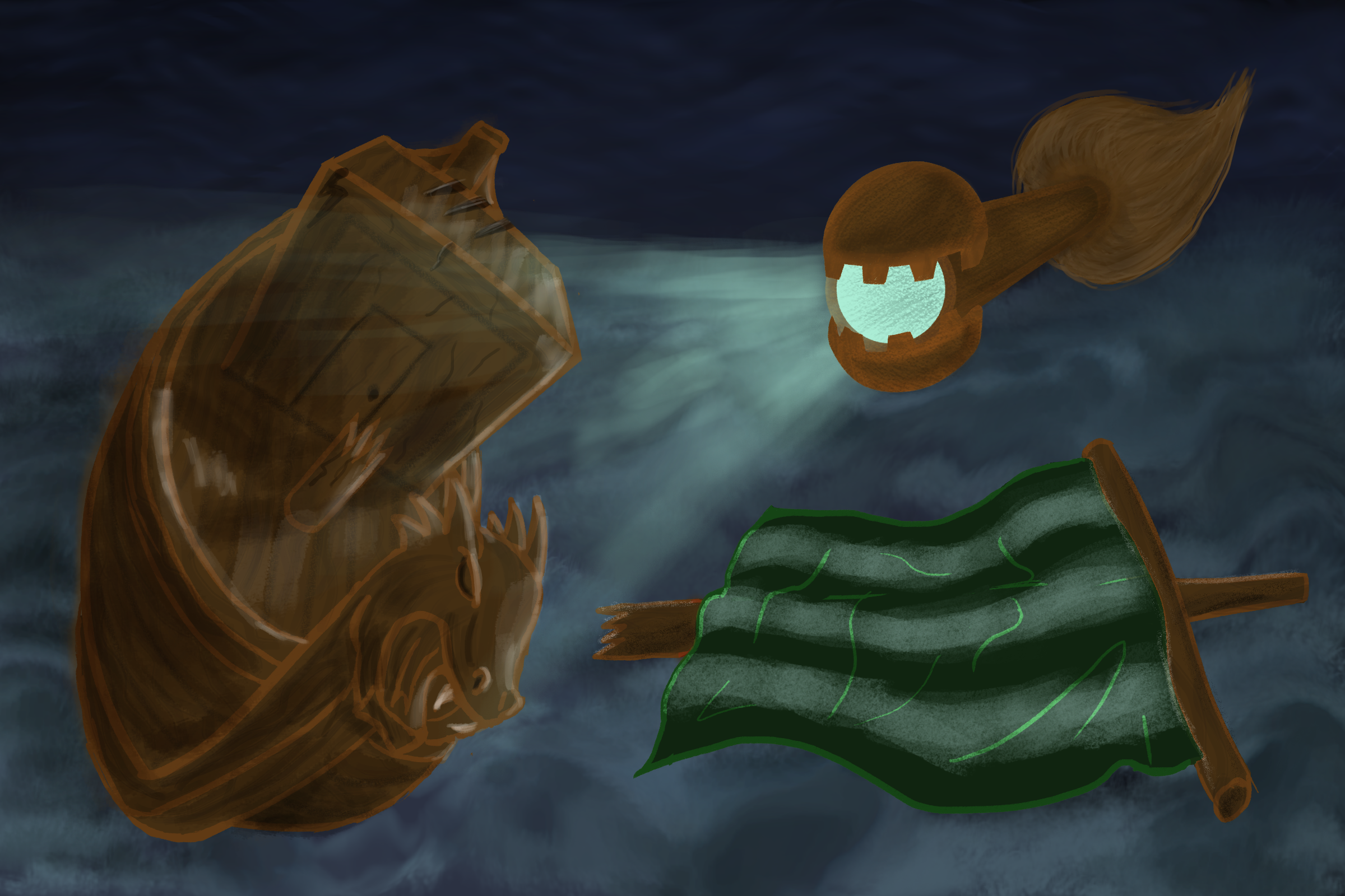 Broom-Sub finding the sunken ship