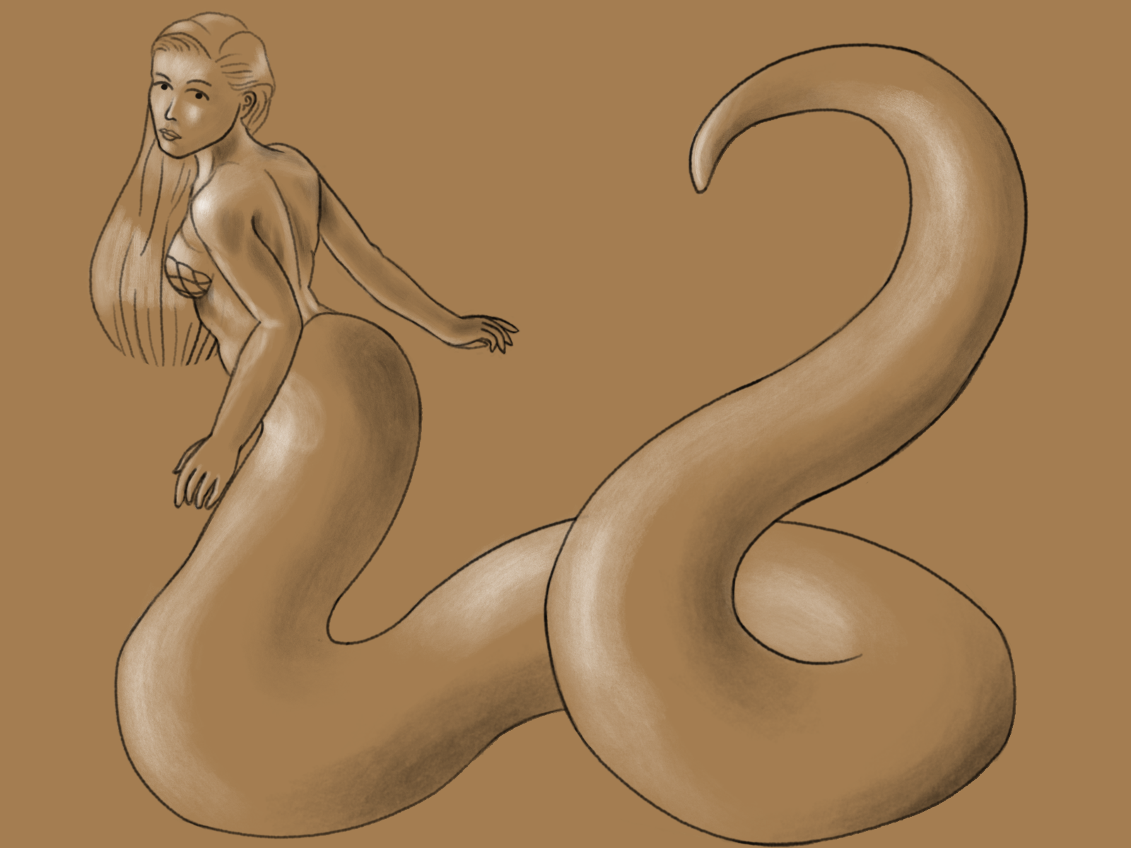 Llamia Virgo Sketch