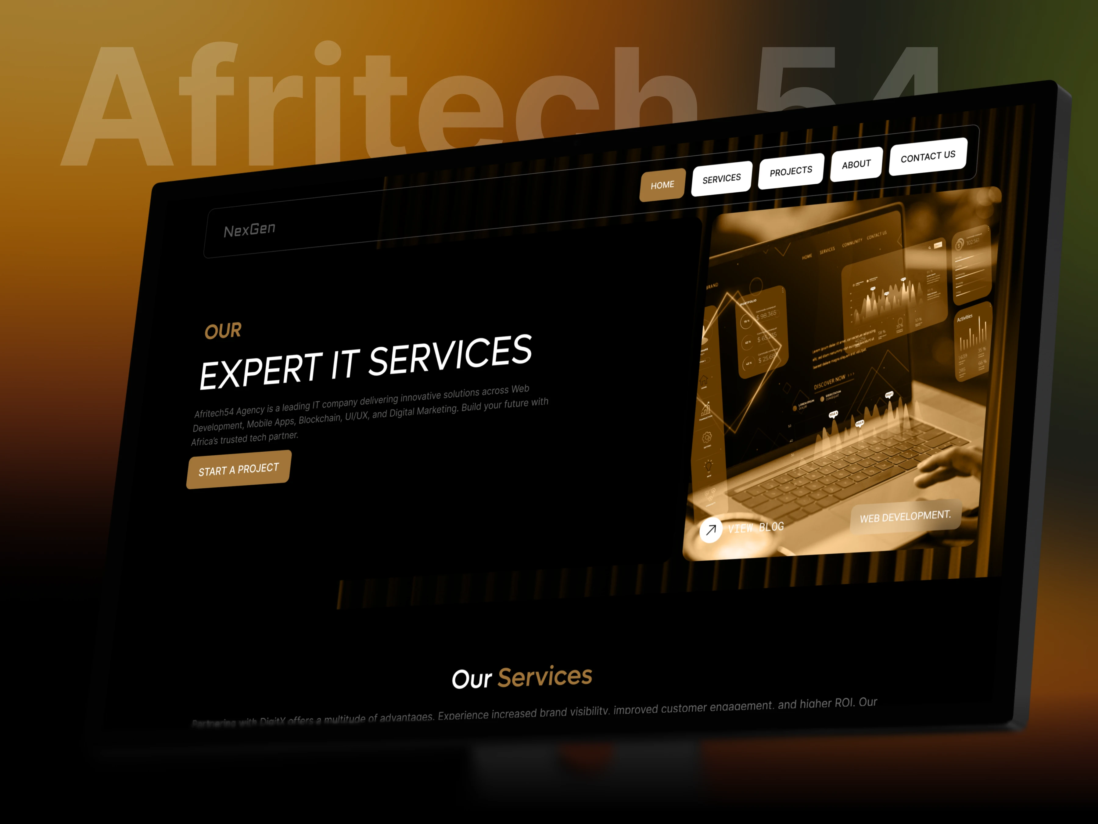 Afritech Website Design