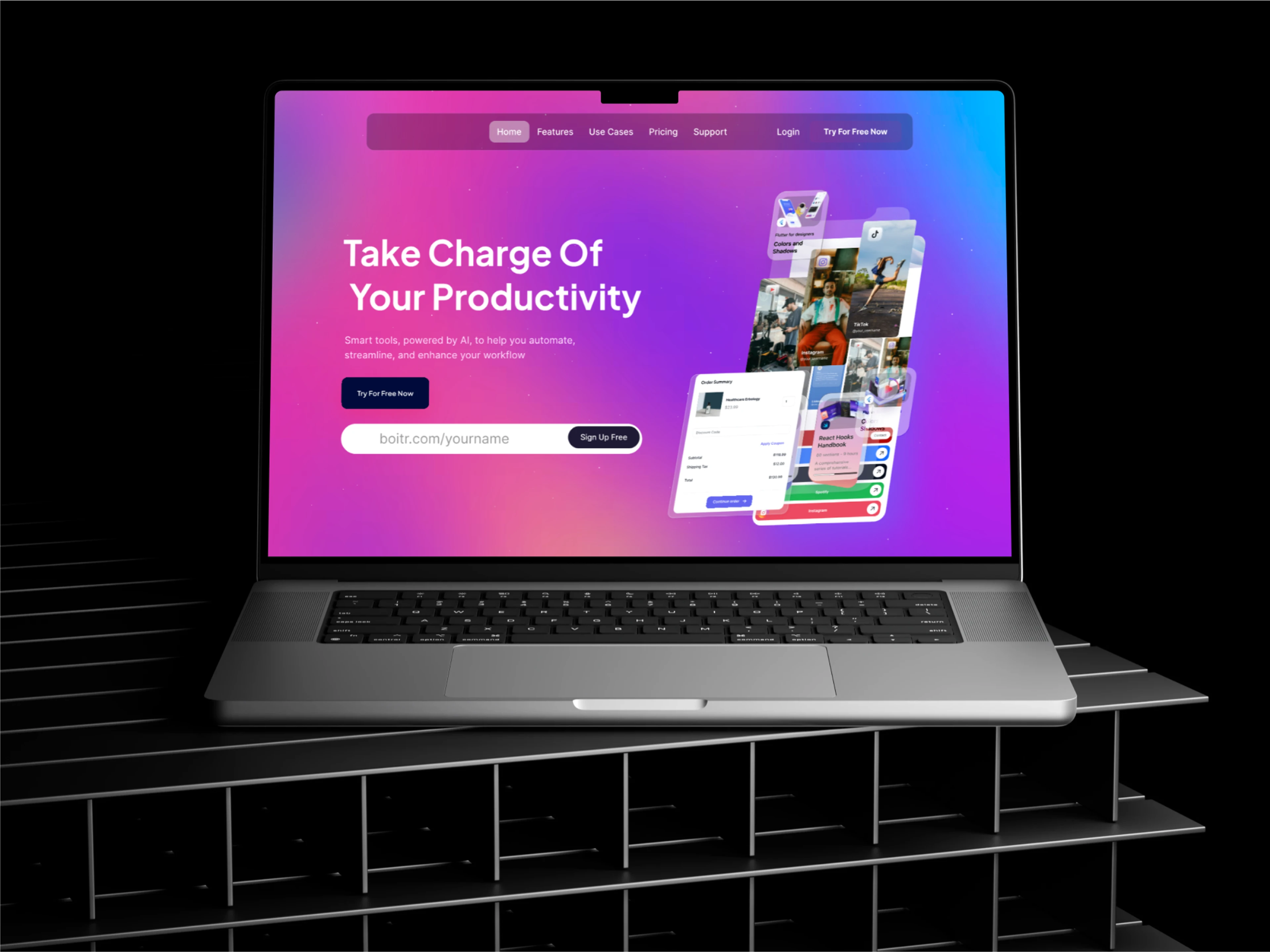 Boitr Landing Page Redesign