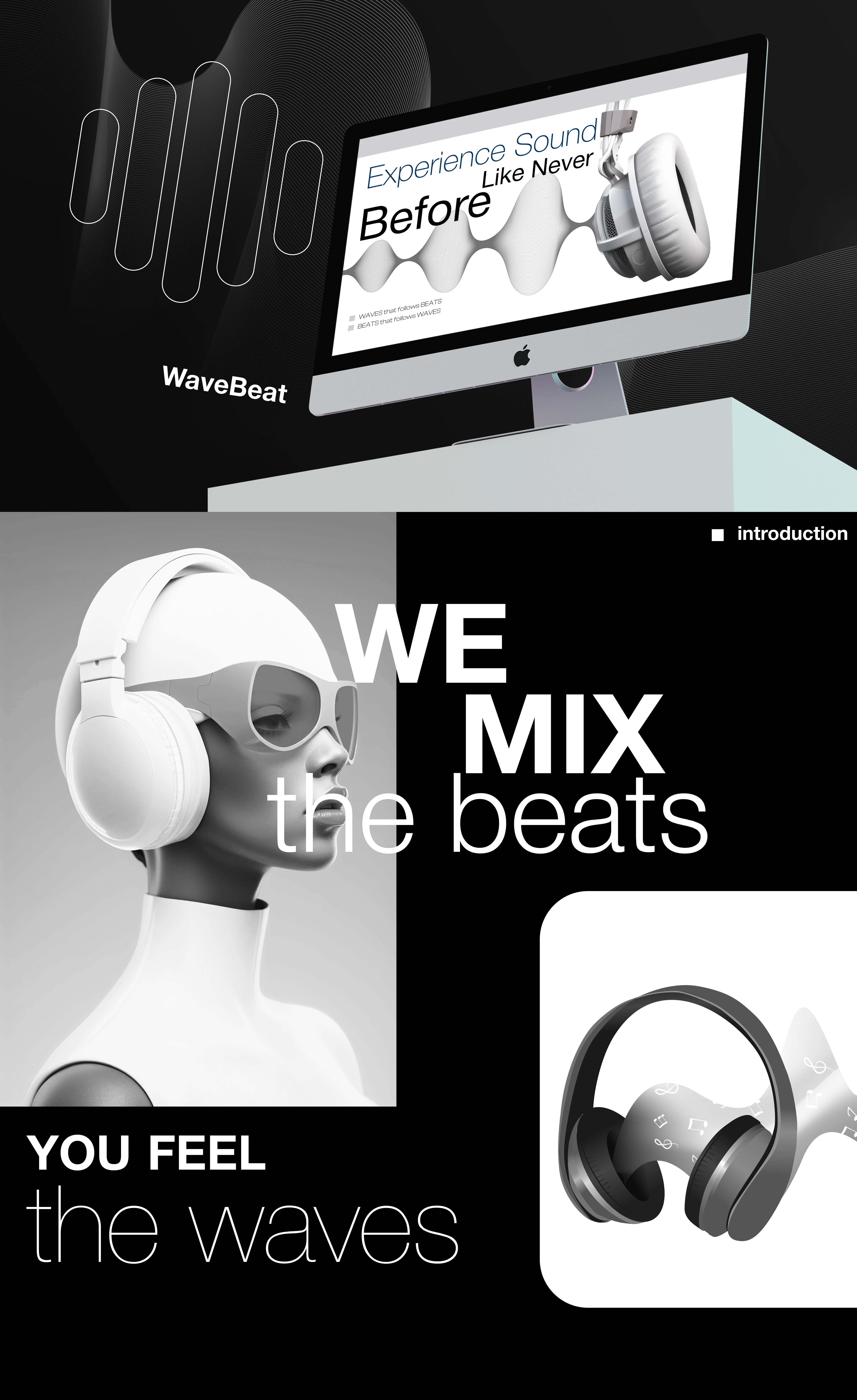 WaveBeat Headset Product Website